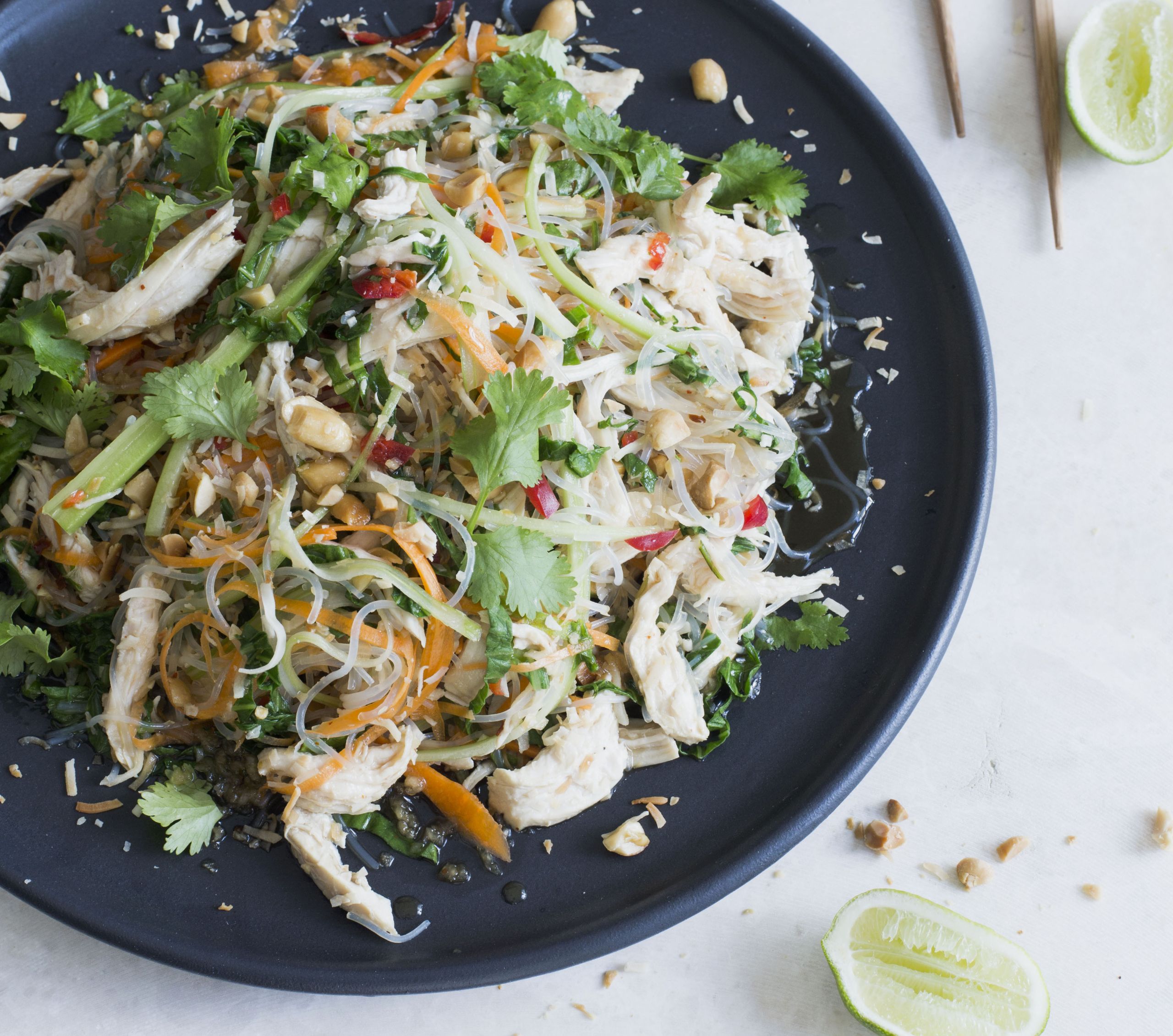 Chicken Noodle Salad Inspirational Chelseawinter Coconut Poached Thai Chicken Noodle