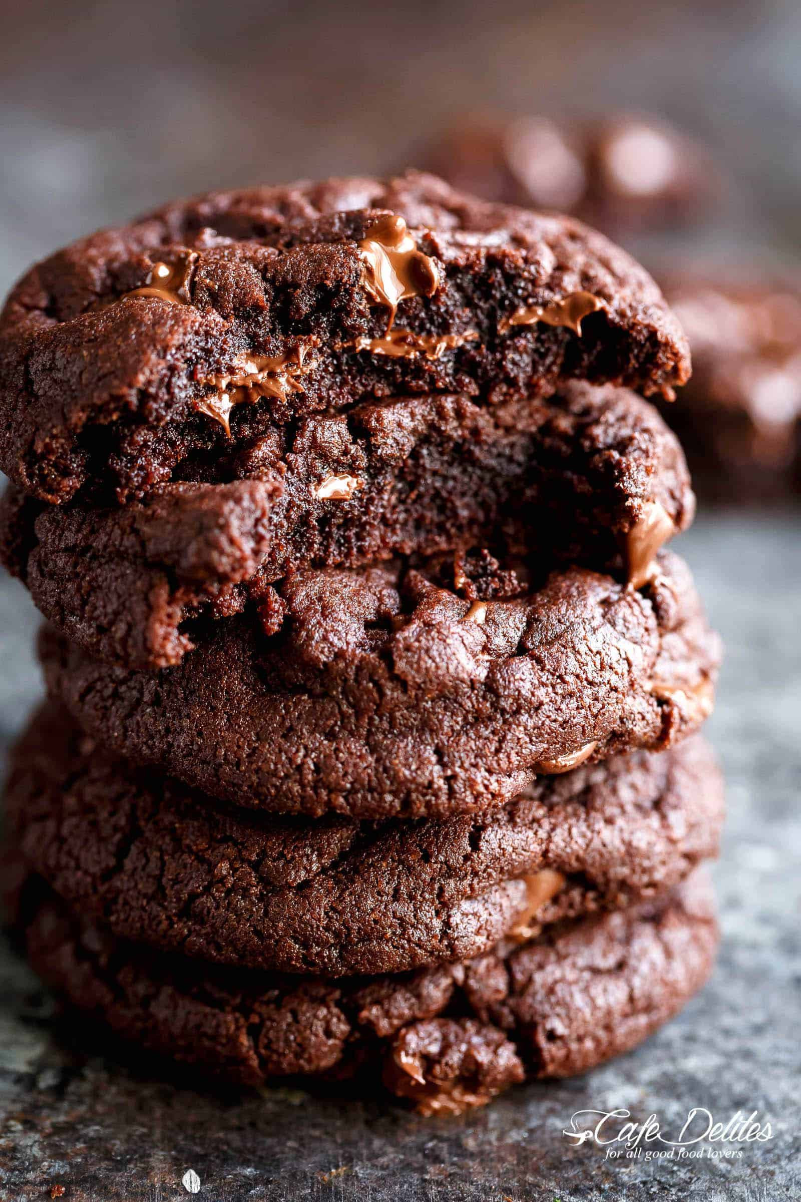 Chocolate Brownie Cookies Fresh Best Fudgy Chocolate Brownie Cookies Cafe Delites