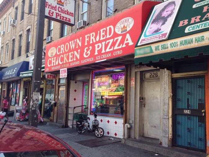 Crown Fried Chicken &amp;amp; Pizza Awesome Crown Fried Chicken &amp; Pizza Brooklyn New York City