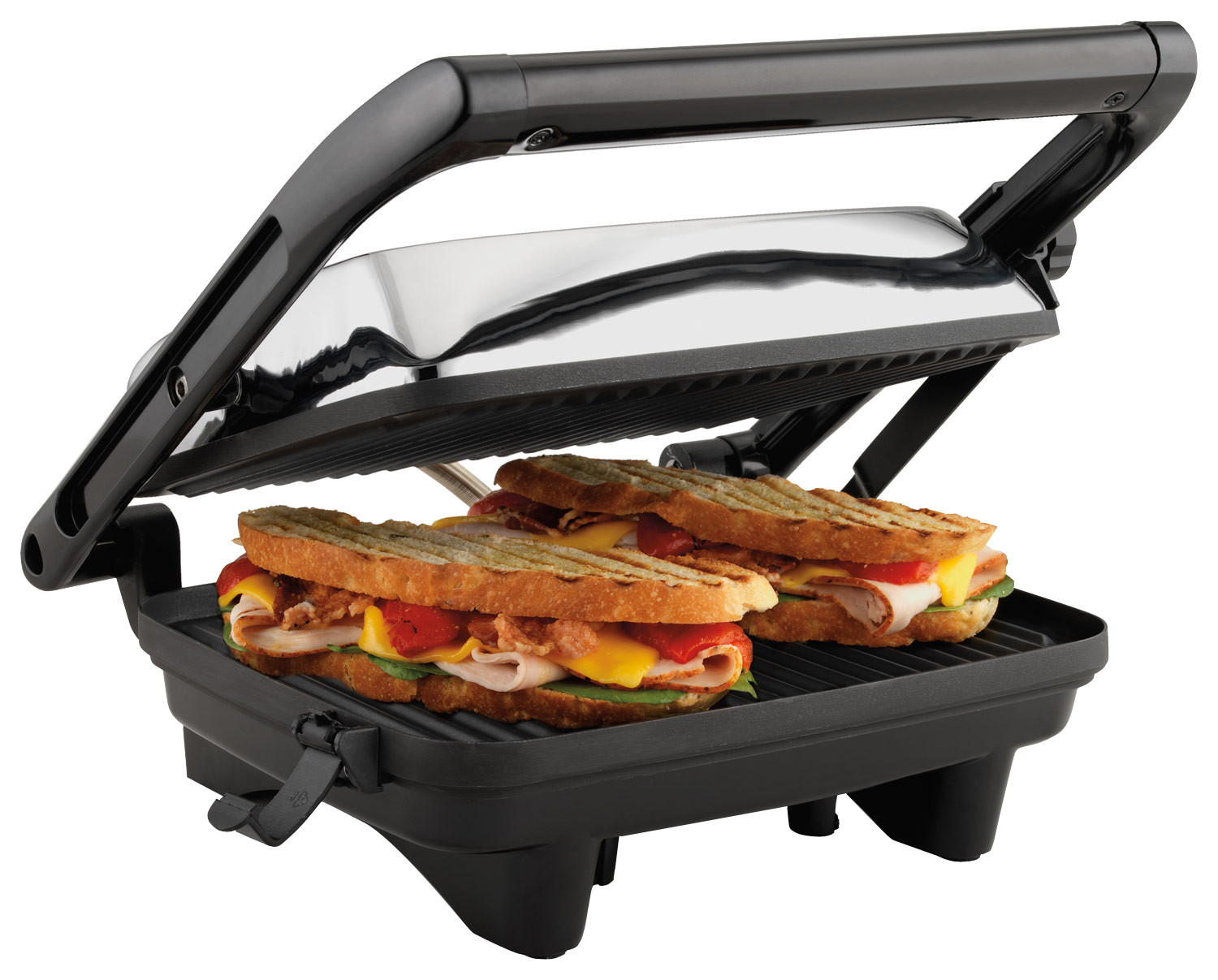 Hamilton Beach Panini Press Gourmet Sandwich Maker Elegant Hamilton Beach Panini Press Gourmet Sandwich Maker Chrome