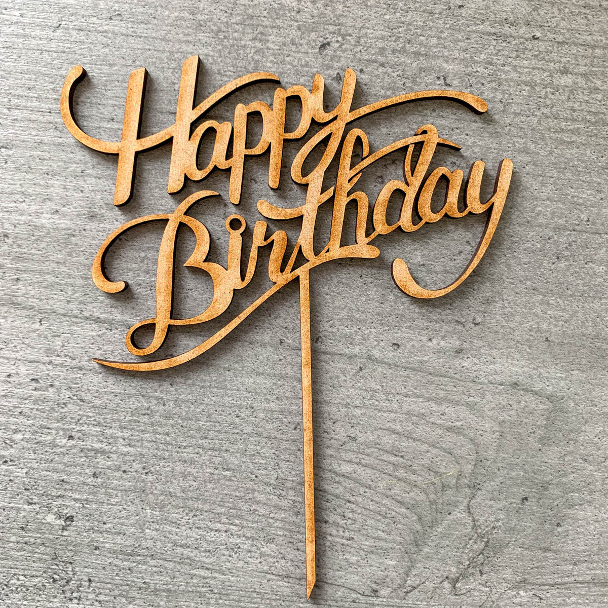 Happy Birthday Cake topper Awesome Cake topper Laser Cut Happy Birthday Mdf Cake topper
