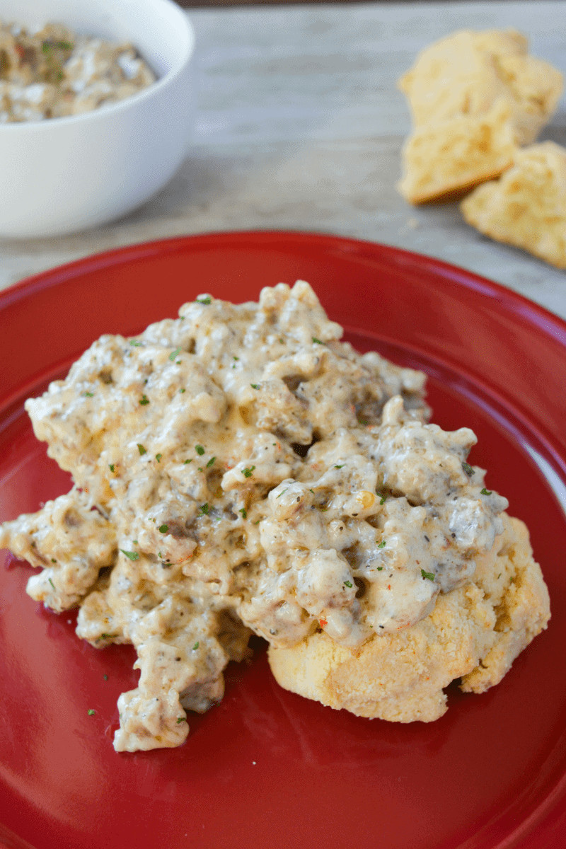 Keto Biscuits and Gravy Fresh Easy Keto Biscuits and Gravy Hey Keto Mama