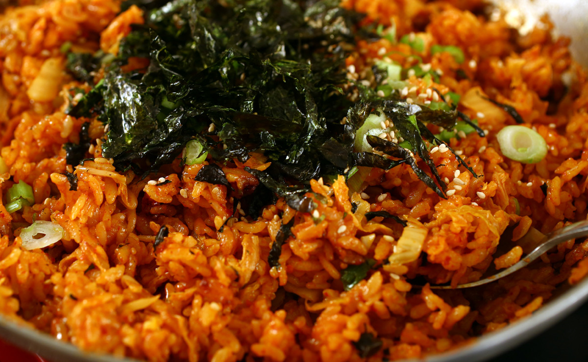 Kimchi Fried Rice Maangchi Fresh Kimchi Fried Rice Kimchi Bokkeumbap Recipe Maangchi