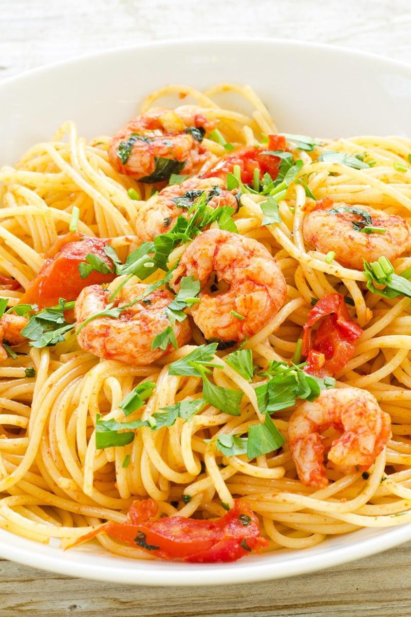Low Fat Shrimp Recipes Beautiful Easy Low Fat Spicy Shrimp Pasta