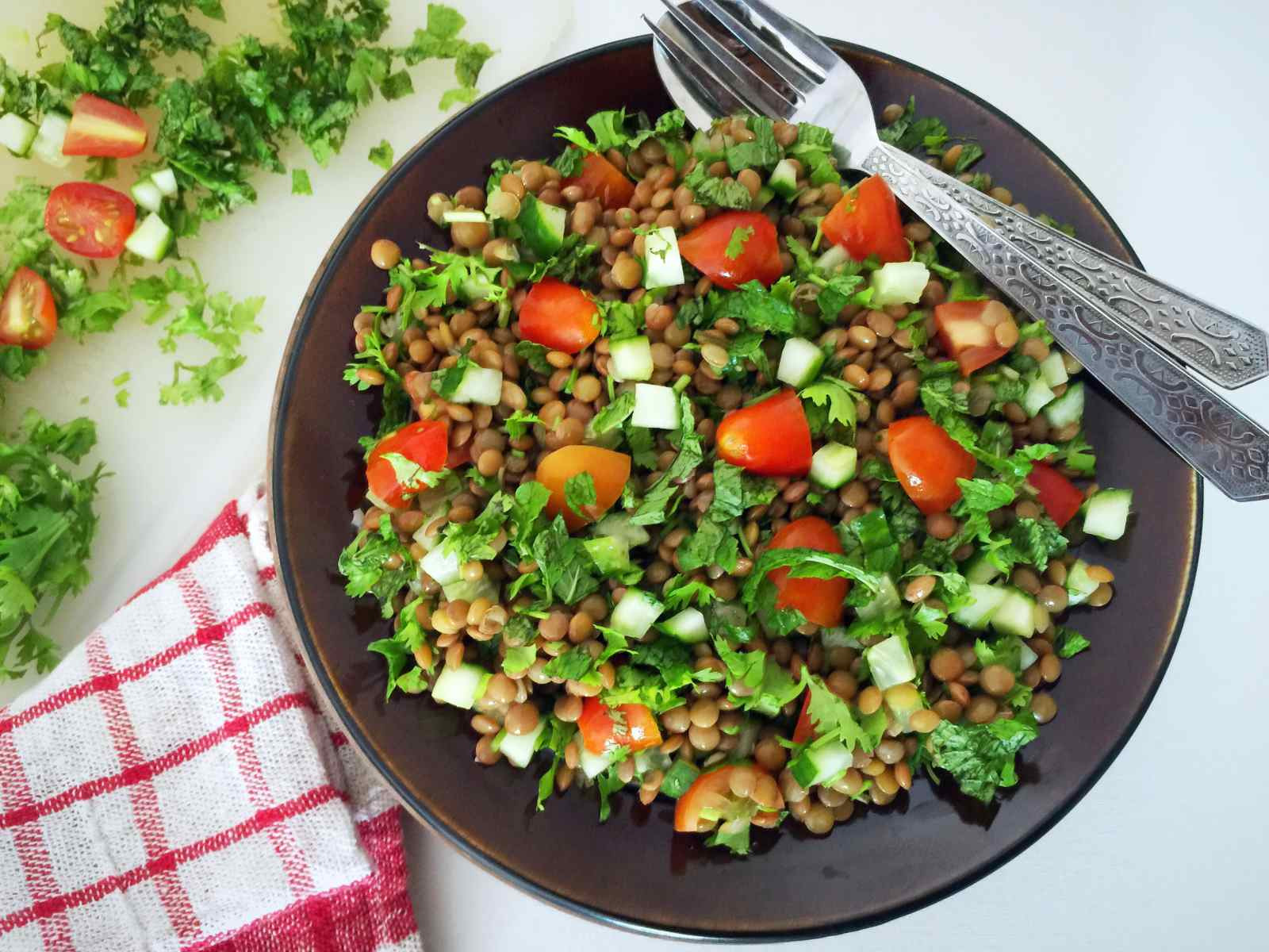 Middle Eastern Vegetarian Recipes Luxury Lentil Tabbouleh Recipe Middle Eastern Ve Arian Salad