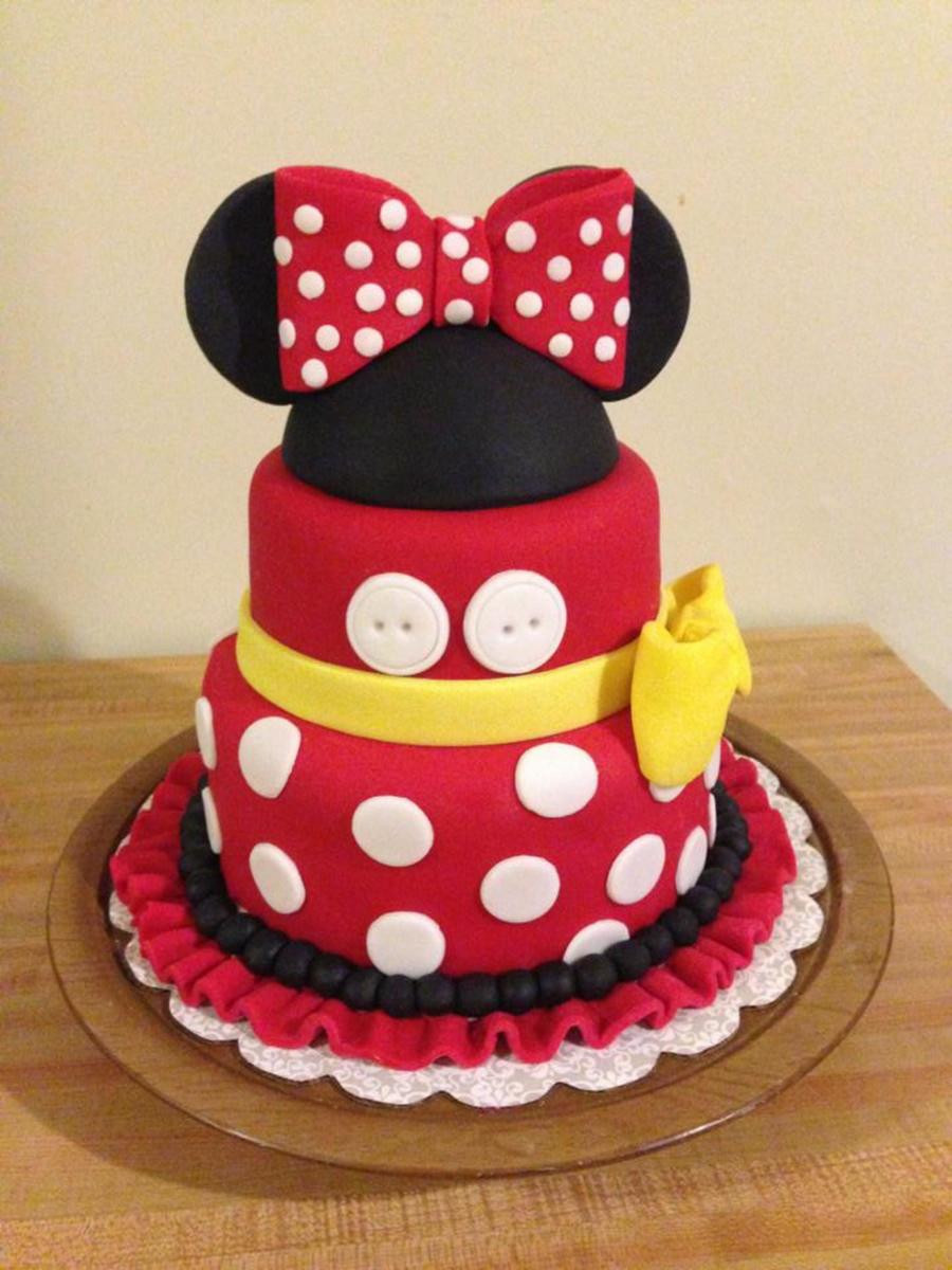 Minnie Mouse Birthday Cake Beautiful Minnie Mouse Birthday Cake Cakecentral