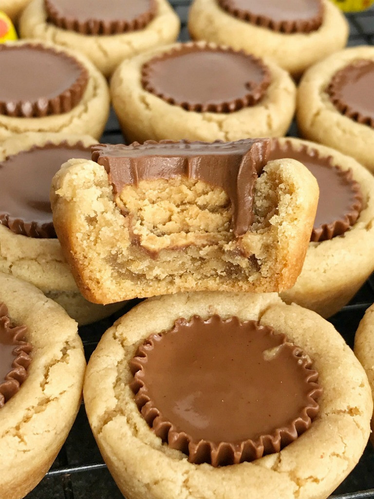 Peanut butter Cookies with Reese Cups Best Of Reese S Peanut butter Cookie Cups to Her as Family
