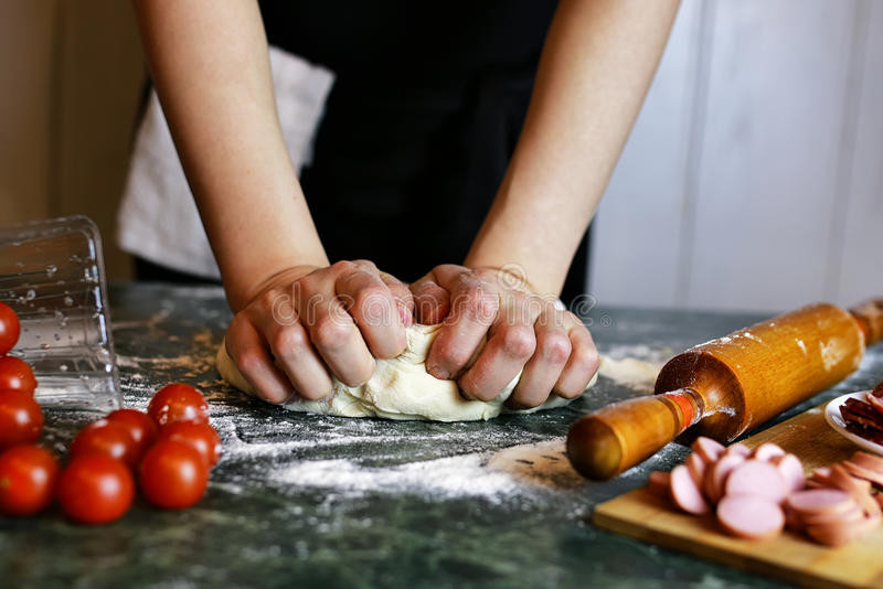 Pizza Dough by Hand Unique Prepare Pizza Dough Hand Stock Image Image Of Kitchen