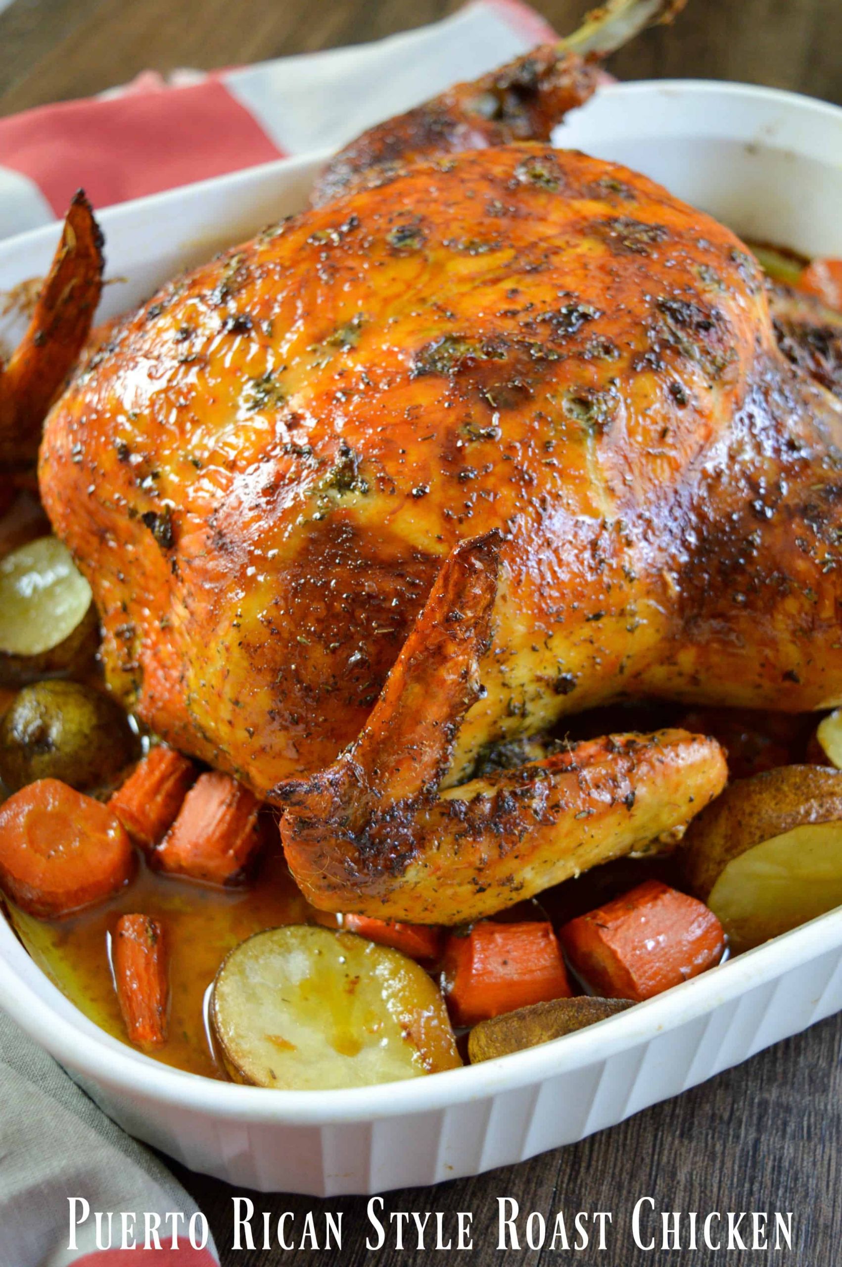 Puerto Rican Baked Chicken Beautiful Puerto Rican Style whole Roasted Chicken Recipe