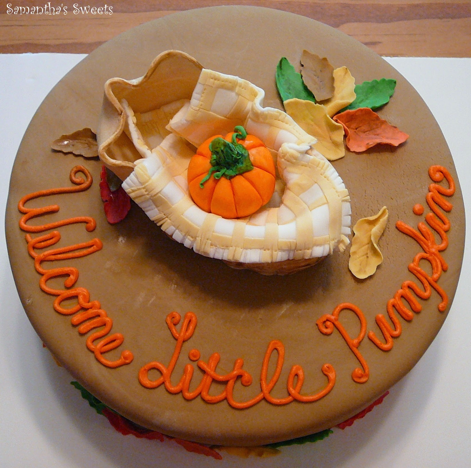 Pumpkin Baby Shower Cake Beautiful Parties with Cake Wel E Little Pumpkin Baby Shower Cakes