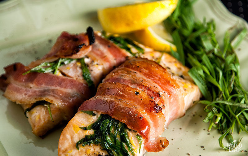 Salmon Bacon Recipes New Bacon Wrapped Salmon
