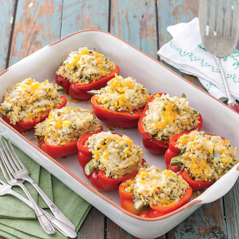 Stuffed Bell Peppers with Rice Unique Creamed Corn and Rice Stuffed Bell Peppers Taste Of the