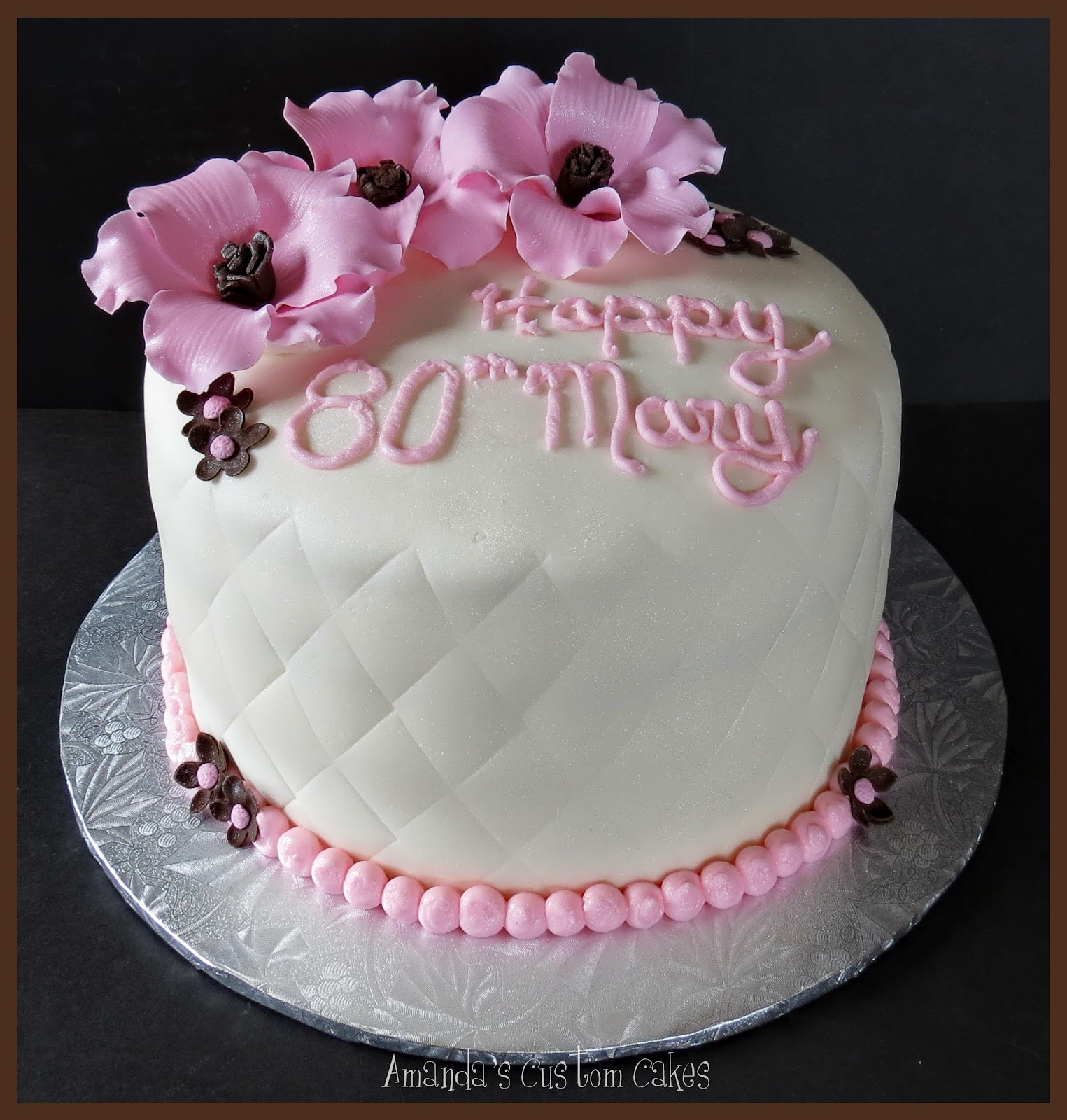 80th Birthday Cake Inspirational Amanda S Custom Cakes 80th Birthday Celebration