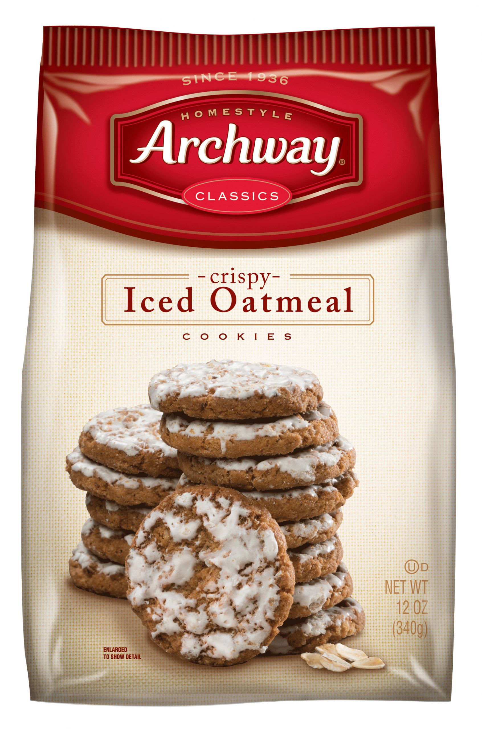 Archway Oatmeal Cookies Elegant Archway Crispy Iced Oatmeal Cookies 12 Oz Walmart
