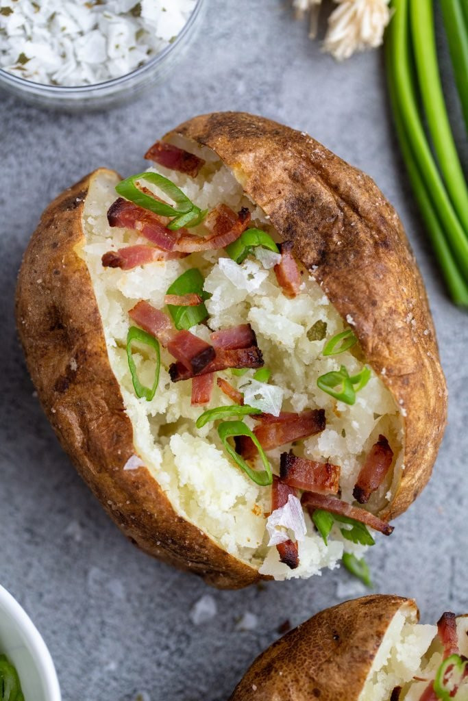 Baked Potato In Air Fryer Unique Easy Air Fryer Baked Potatoes Momsdish