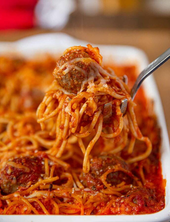 Baking Meatballs for Spaghetti Unique Baked Spaghetti and Meatballs