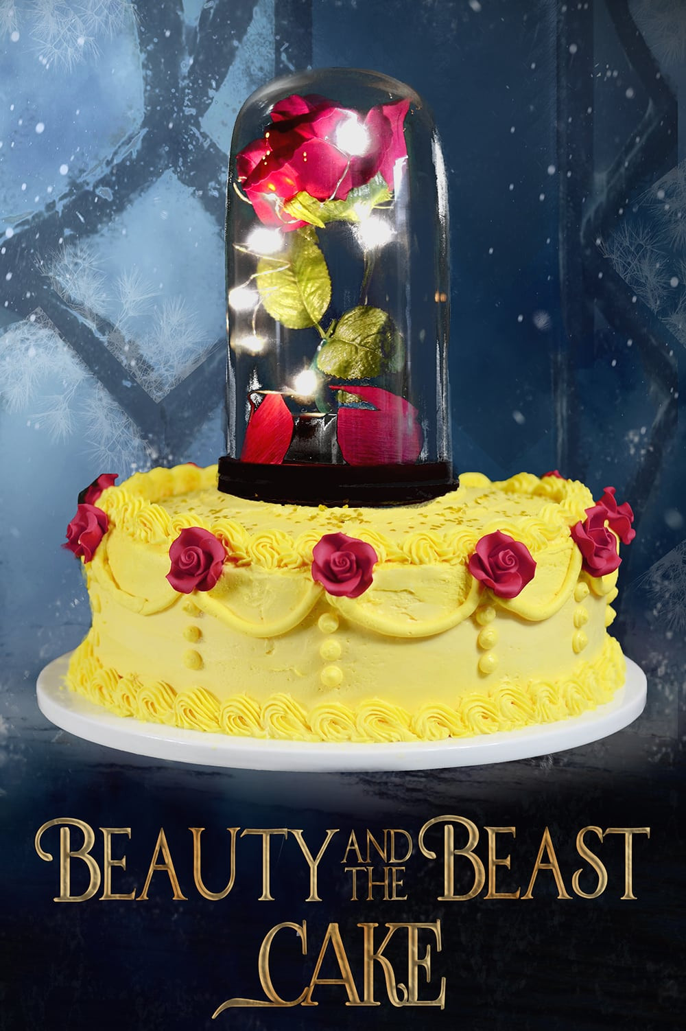 Beauty and the Beast Birthday Cake Awesome Beauty and the Beast Cake Video Tutorial ⋆ Sprinkle some Fun