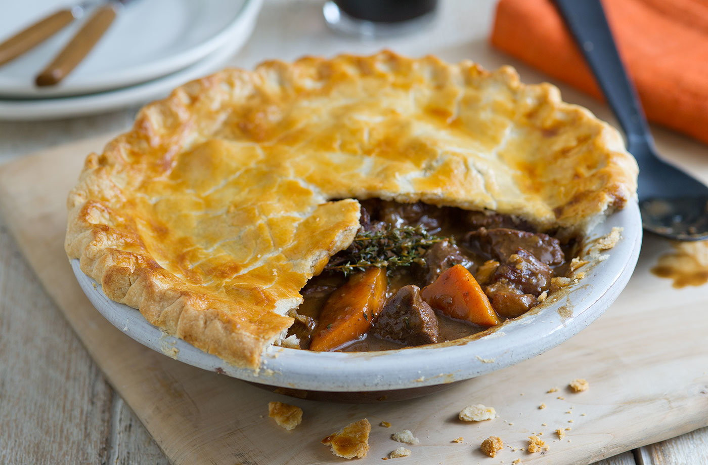 Beef and Guinness Pie Fresh Beef and Guinness Pie