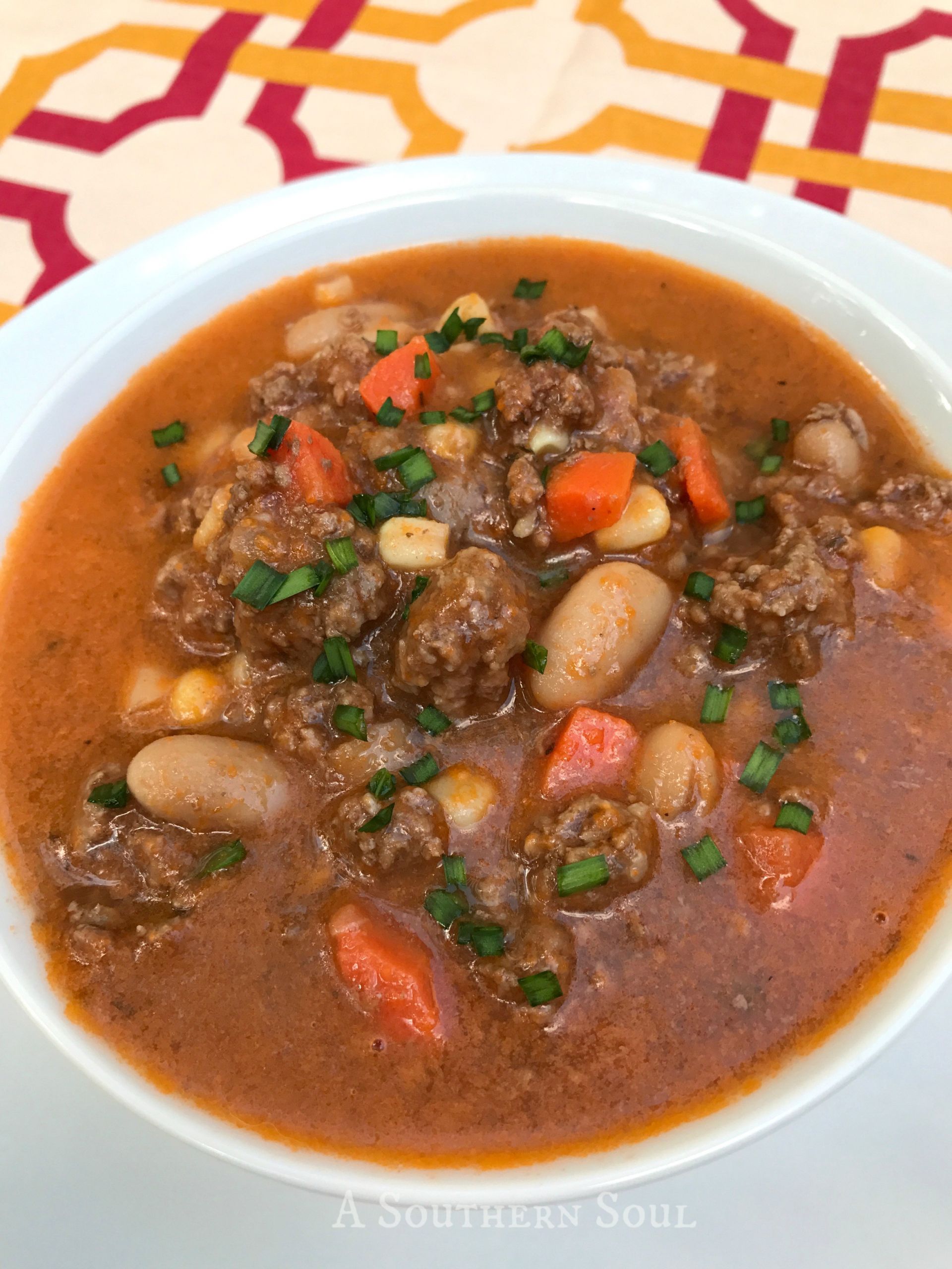 Beef Bean soup New Beef &amp; Bean Slow Cooker soup