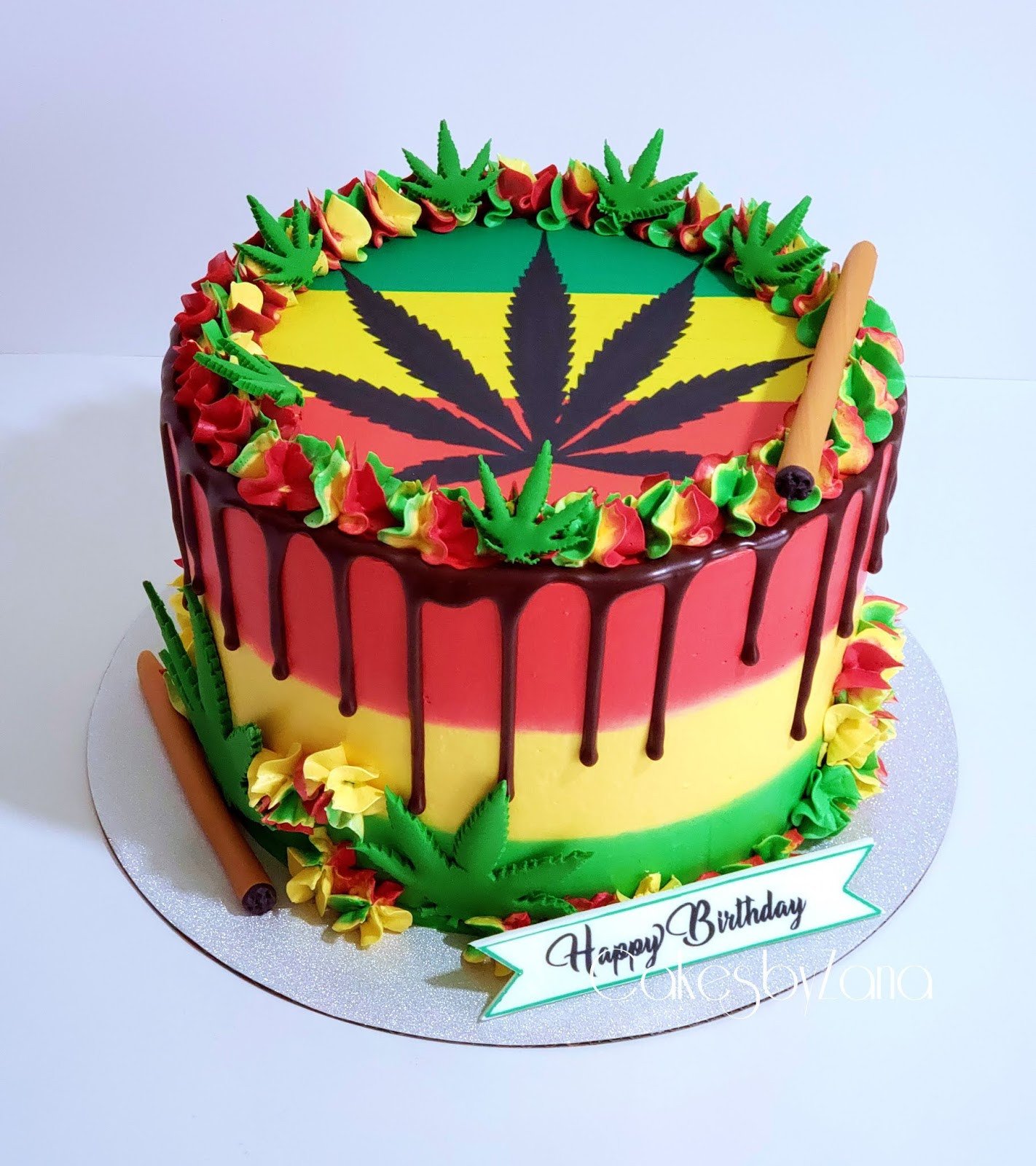 Birthday Cake Weed Awesome Cakesbyzana Marijuana Birthday Cake