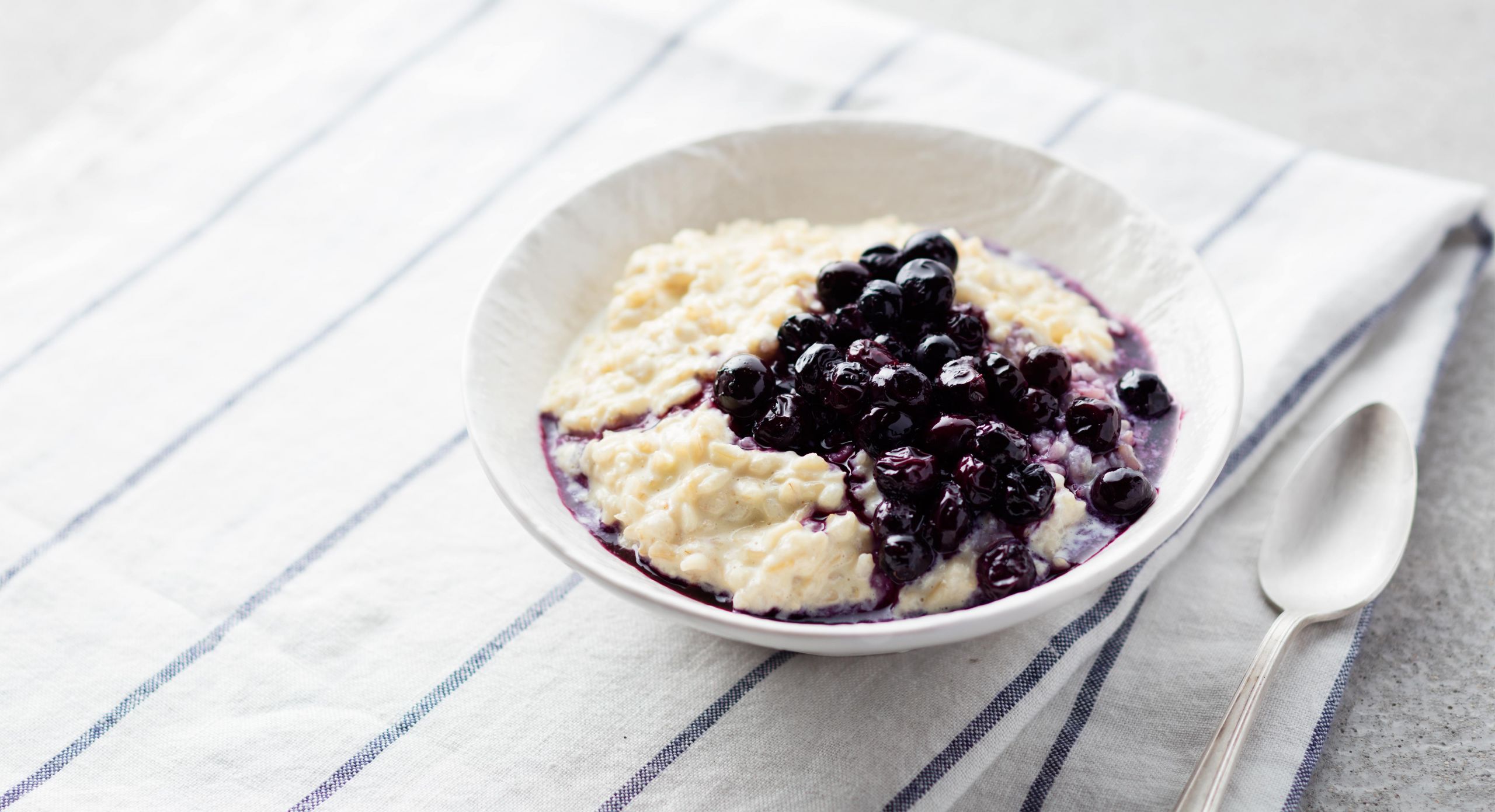 Brown Rice Porridge New Brown Rice Porridge with Roasted Blueberries Recipe