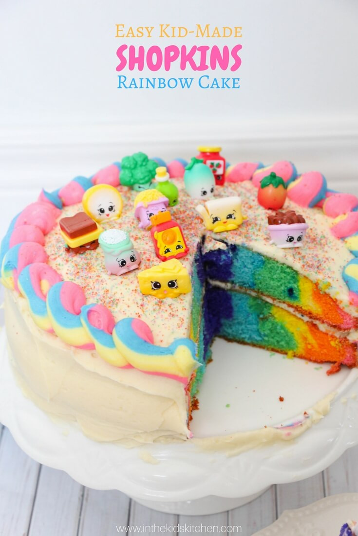 Cake Recipe for Kids Beautiful Rainbow Shopkins Cake Recipe In the Kids Kitchen