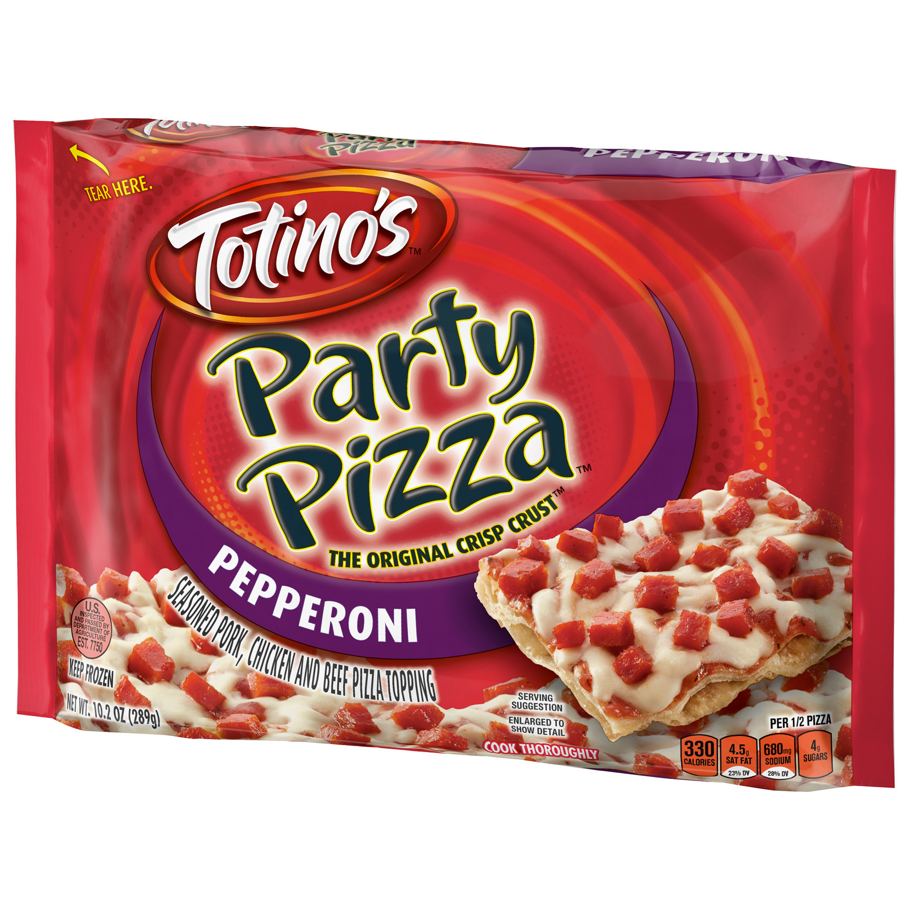 Calories In totino&amp;#039;s Pepperoni Pizza Unique 32 totino S Pepperoni Pizza Nutrition Label
