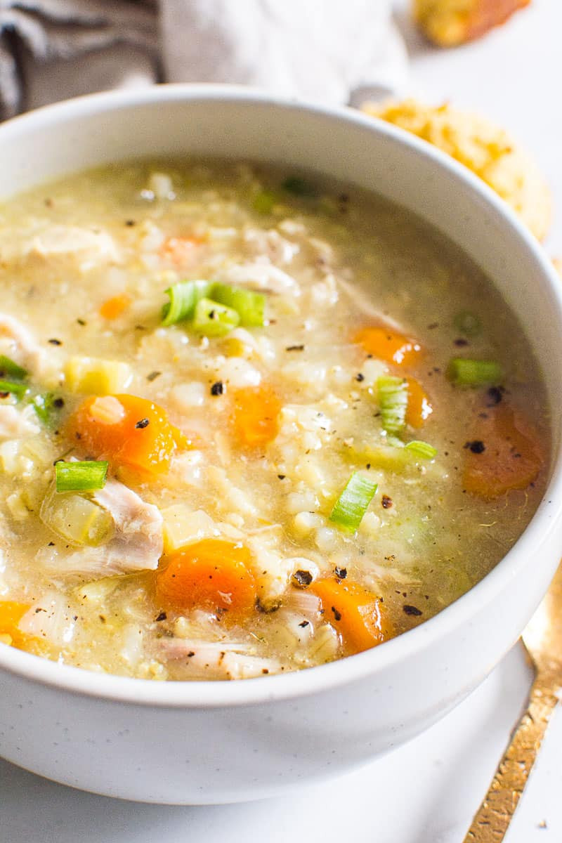 Chicken Rice soup Instant Pot New Instant Pot Chicken and Rice soup ifoodreal