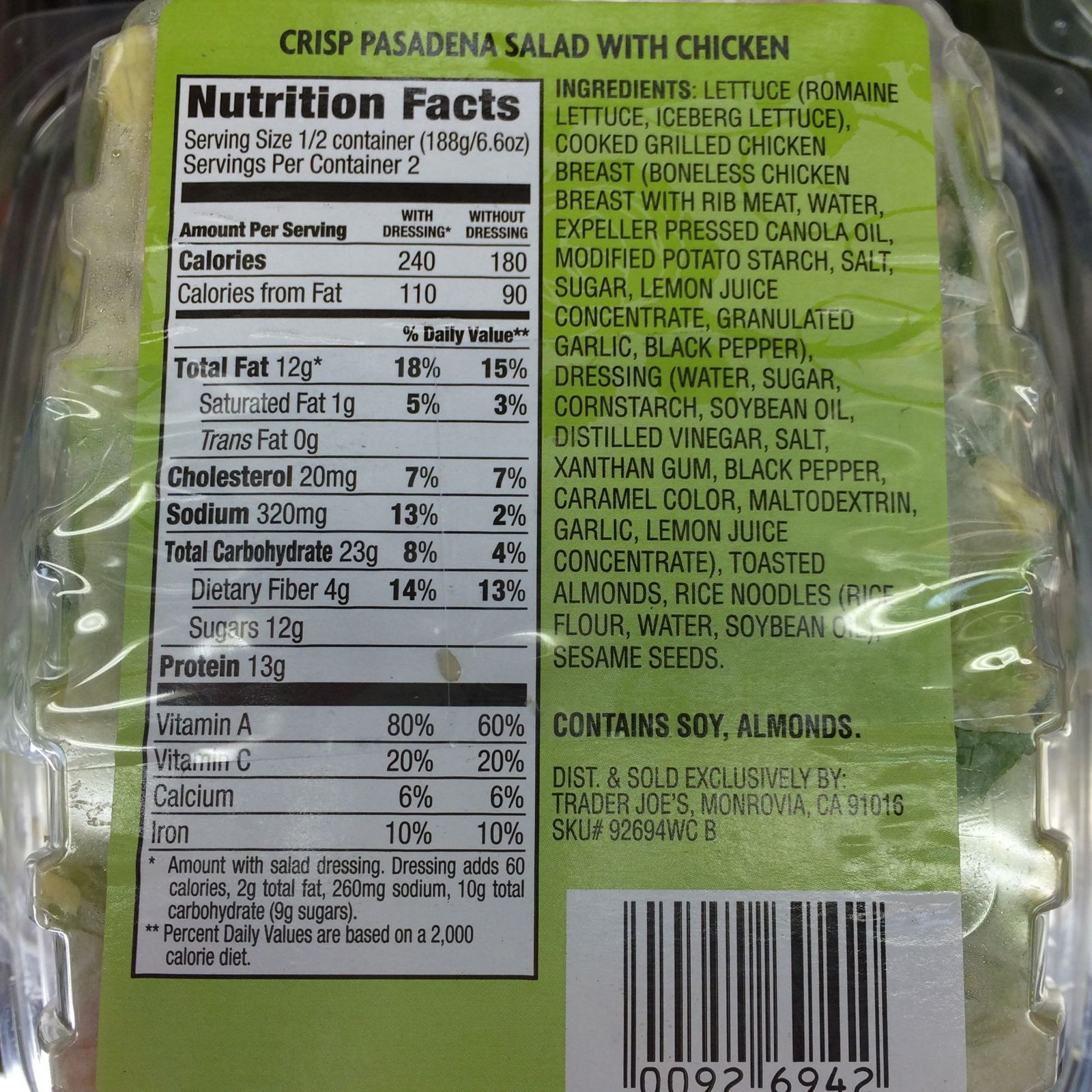 Chicken Salad Nutritional Facts Unique top 7 Trader Joes Salads