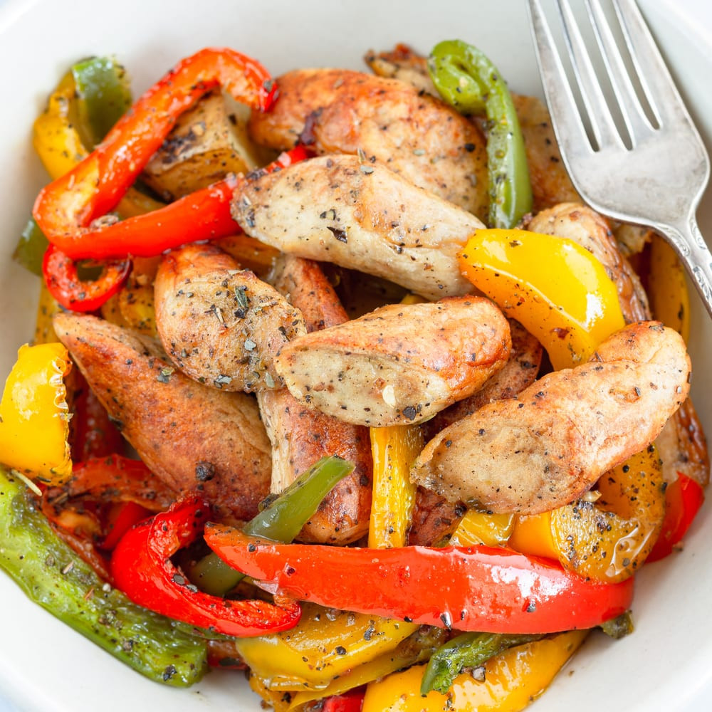 Chicken Sausage and Peppers Fresh Chicken Sausage and Peppers Recipe