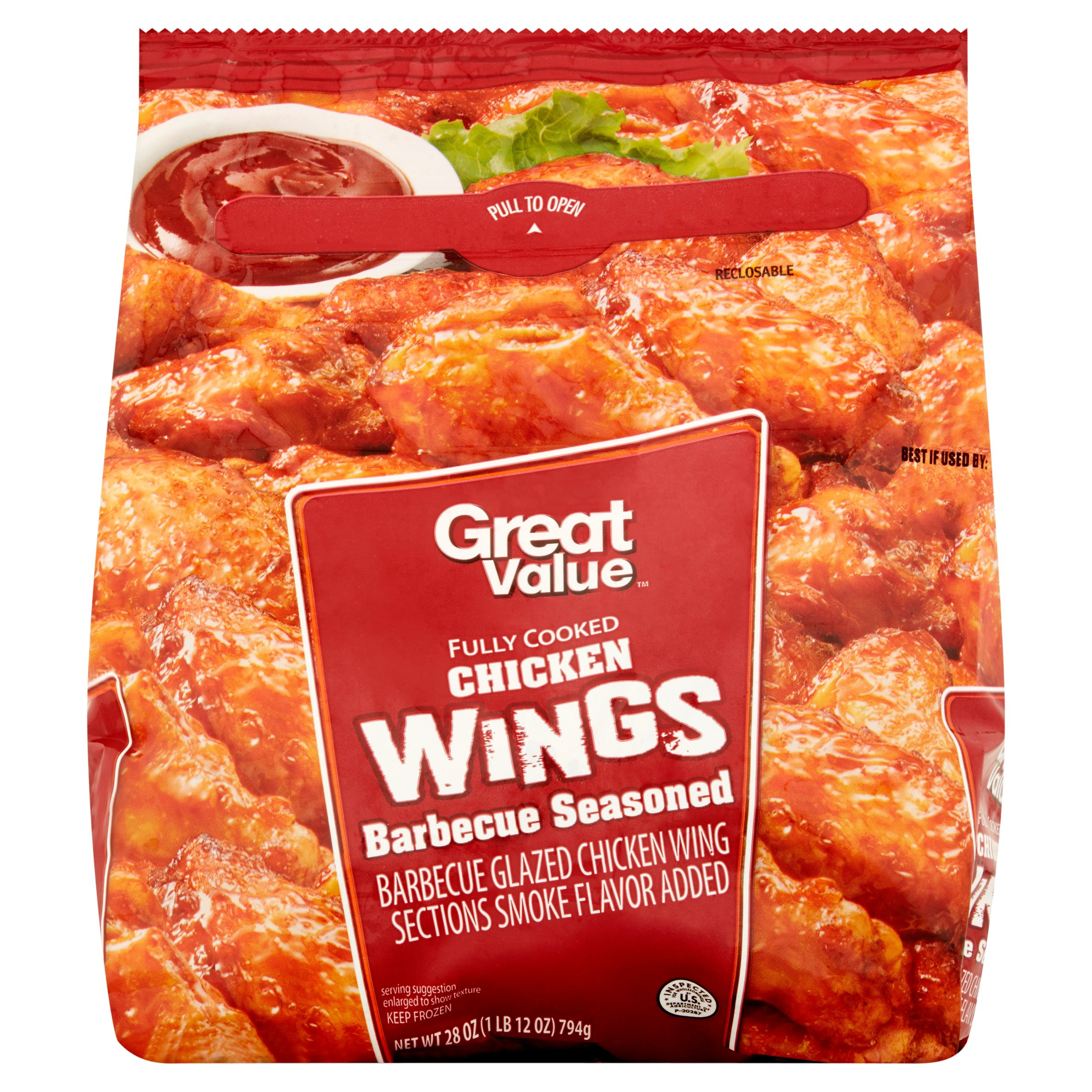 Chicken Wings Walmart Unique Great Value Barbeque Seasoned Chicken Wings 28 Oz