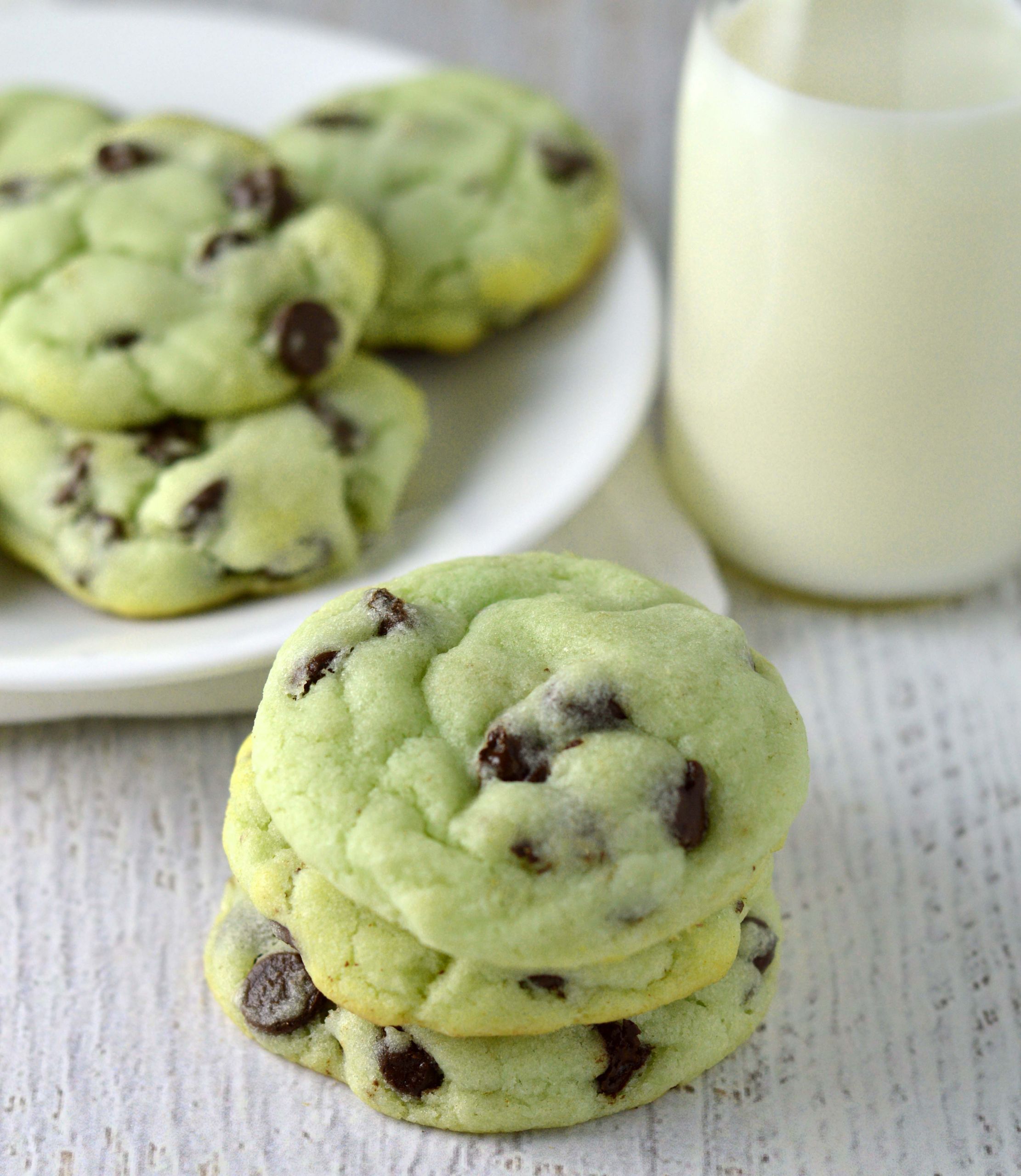 Chocolate Chip Mint Cookies Lovely Mint Chocolate Chip Cookies Friday is Cake Night