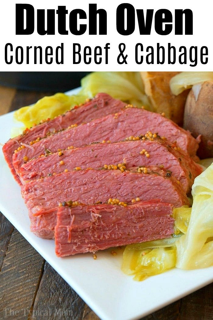 Corned Beef and Cabbage In Dutch Oven Awesome Dutch Oven Corned Beef and Cabbage · the Typical Mom