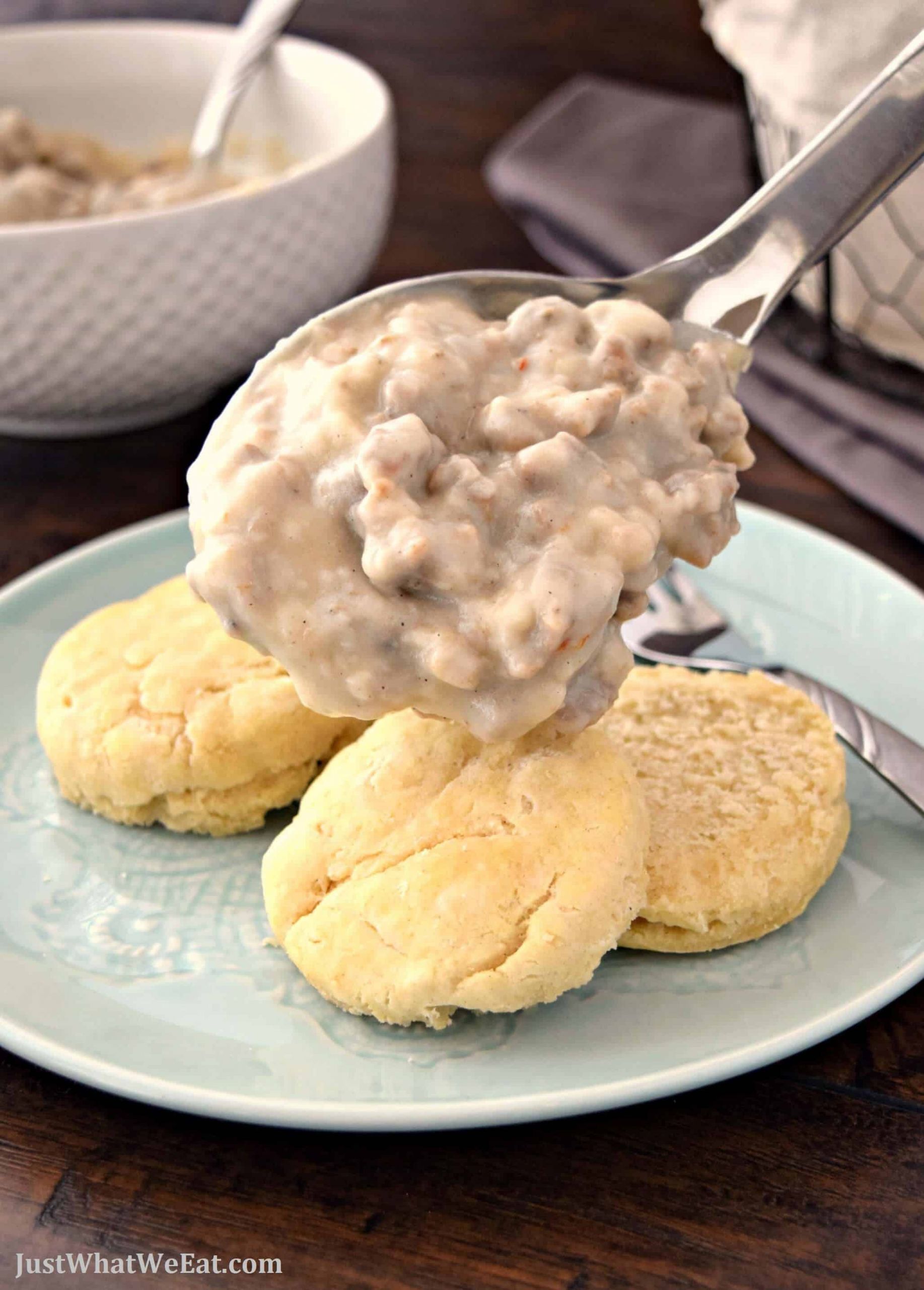 Dairy Free Sausage Gravy Fresh Biscuits and Sausage Gravy Gluten Free &amp; Dairy Free