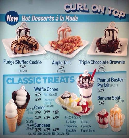 Dairy Queen Dessert Menu Elegant Dairy Queen Menu Menu for Dairy Queen Springfield