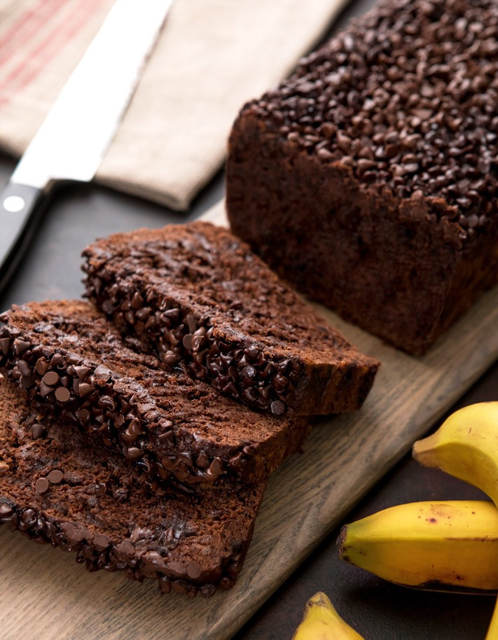 Dark Chocolate Banana Bread Elegant Chocolate Banana Bread Secretly Healthy Recipe
