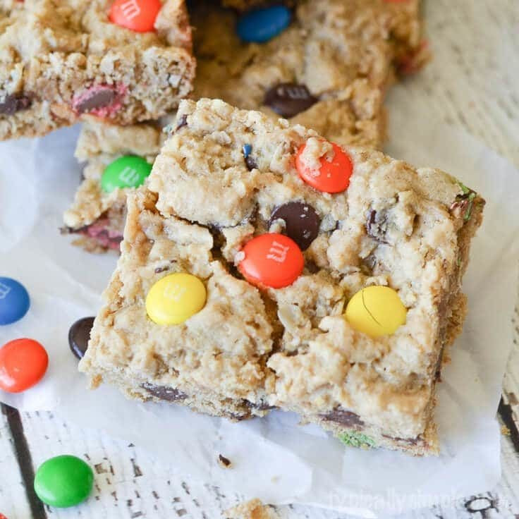 Easy Dessert Recipes for Kids Beautiful Monster Cookie Bars Easy Dessert Recipe for Kids