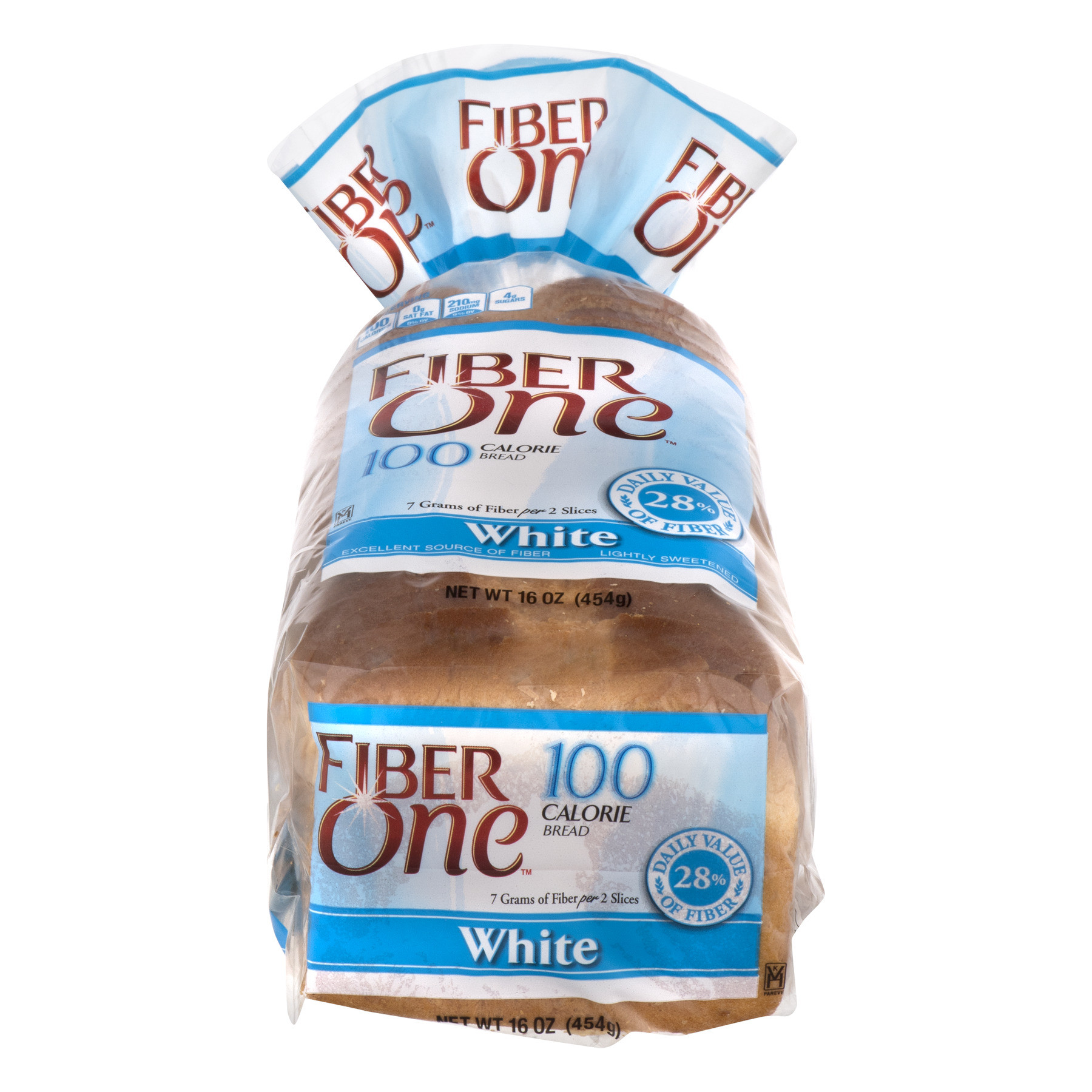 Fiber In White Bread Fresh Fiber E 100 Calorie Bread White Walmart Walmart