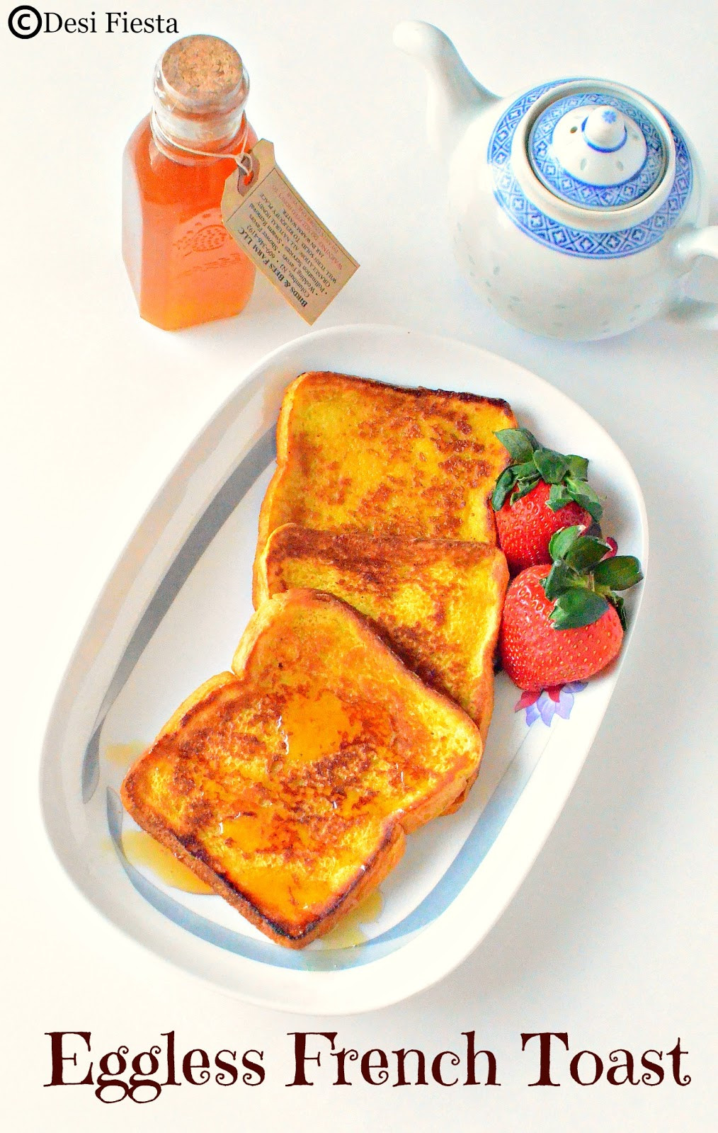French toast Recipe without Egg Elegant Desi Fiesta Eggless French toast