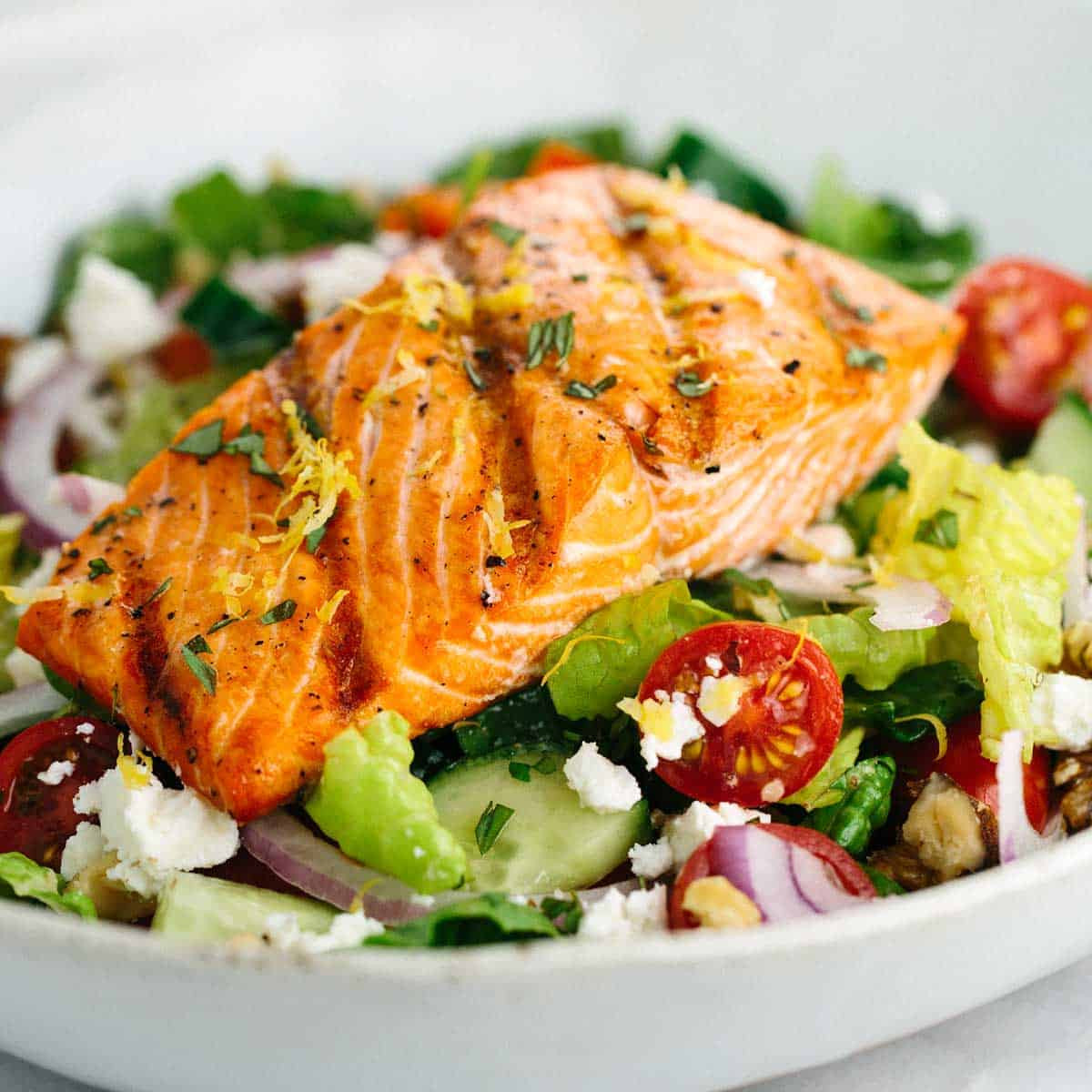 Grilled Salmon Salad Fresh Easiest Way to Prepare Tasty Grilled Salmon Salad Easy