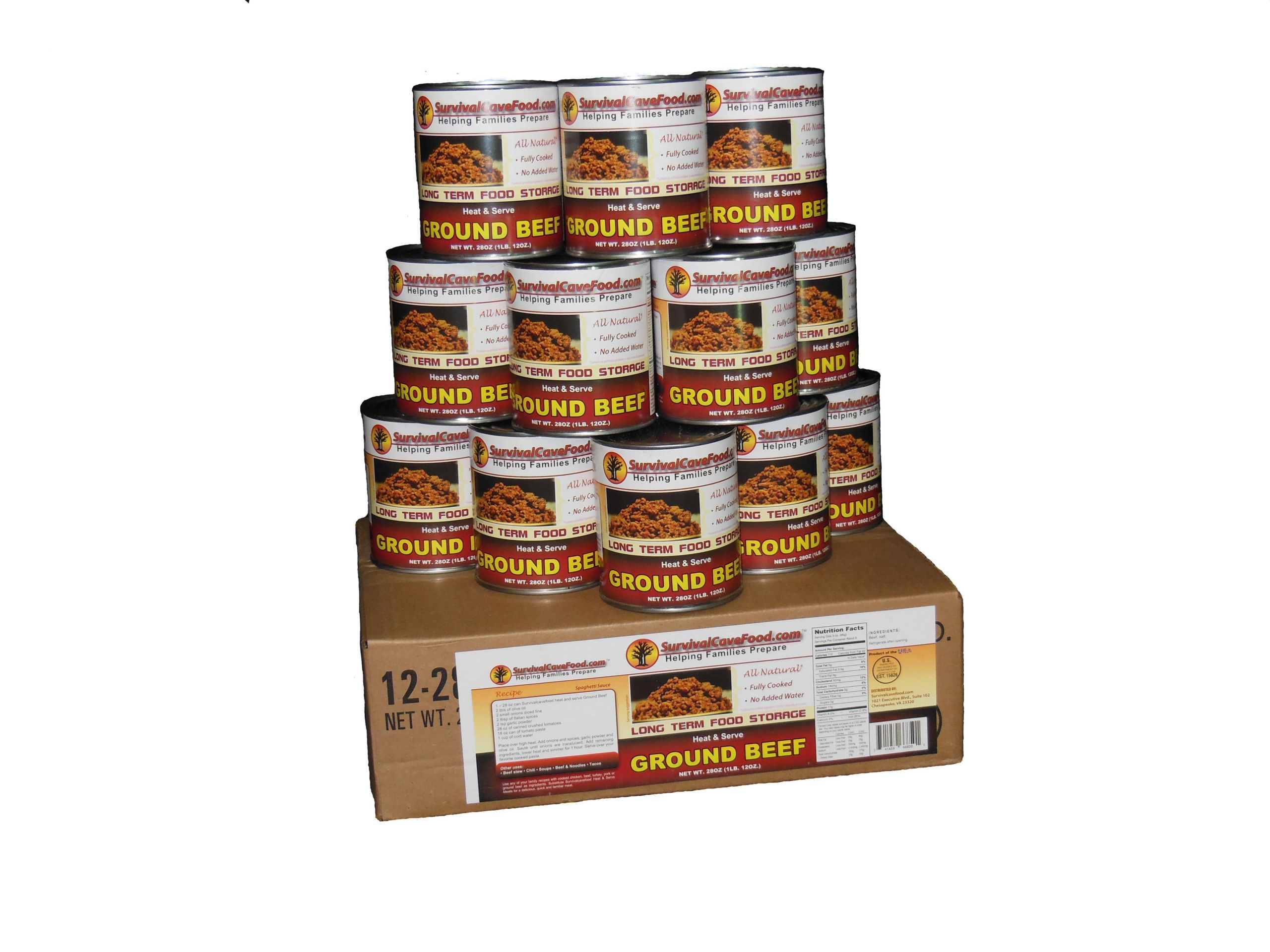 Ground Beef Shelf Life Lovely Canned Ground Beef Food Storage 12 Cans – 28 Oz Lpc Survival