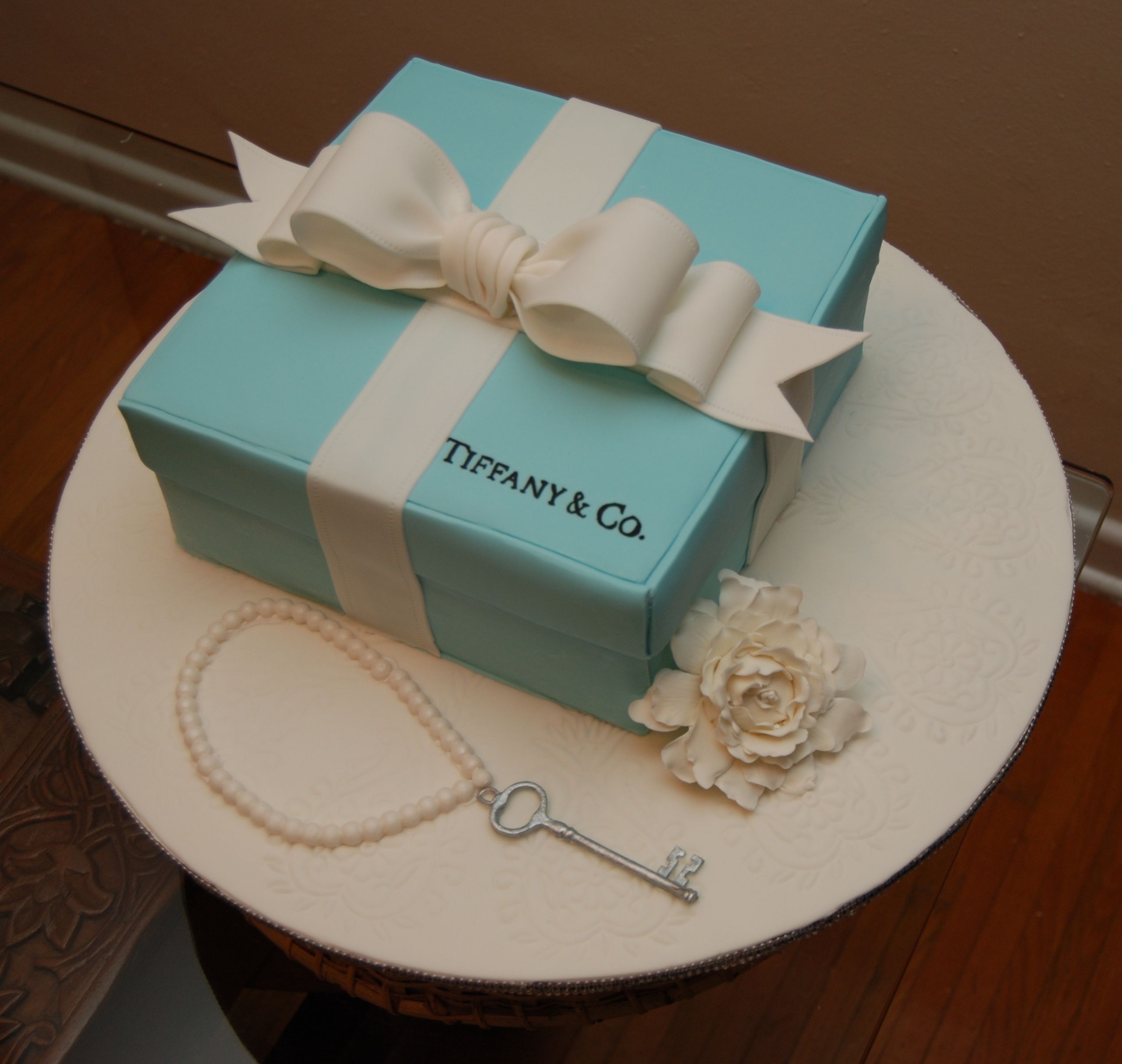Happy Birthday Tiffany Cake Awesome Tiffany Box Birthday Cake Cakecentral