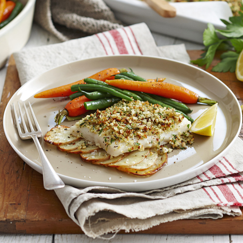 Healthy Fish Recipes Inspirational Baked Fish with Macadamia Herb Crust Healthy Recipe