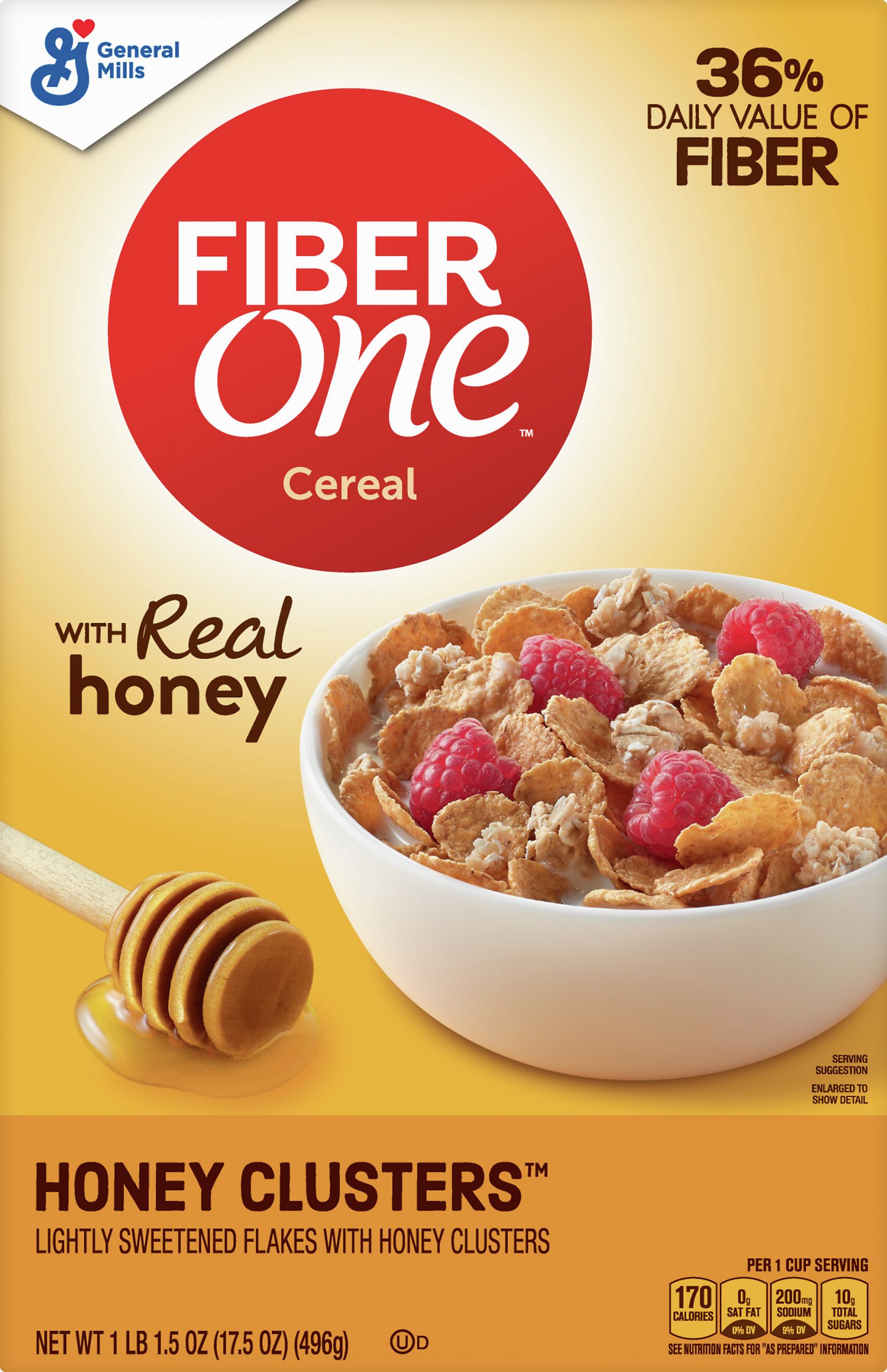 High Fibre Breakfast Cereals Inspirational Fiber E™ Breakfast Cereal Honey Clusters 17 5 Oz