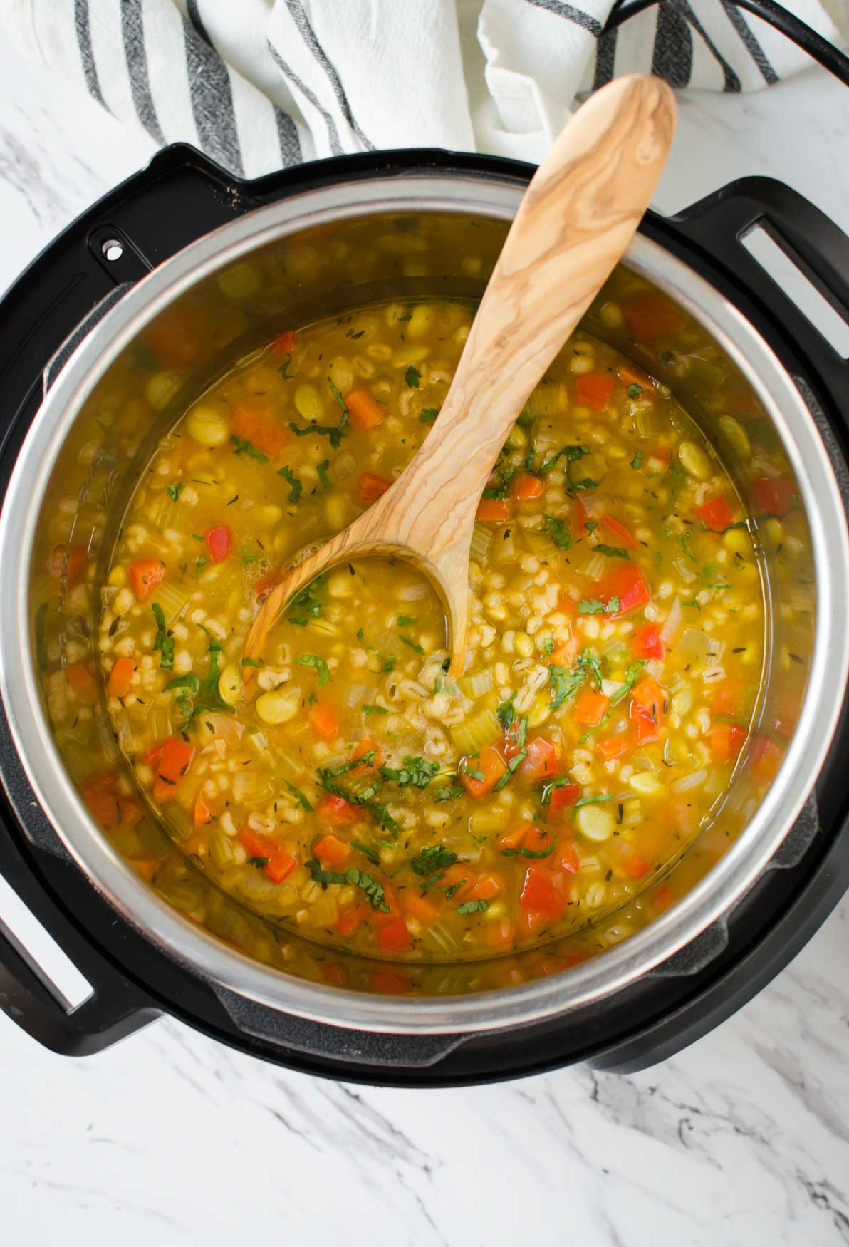 Instant Pot Barley New Nutricious Instant Pot Ve Able Barley soup