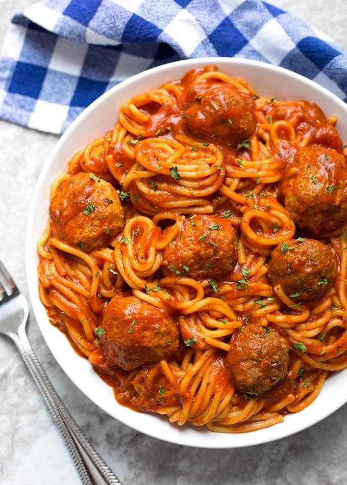 Instant Pot Spaghetti and Meatballs Beautiful Instant Pot Spaghetti and Meatballs