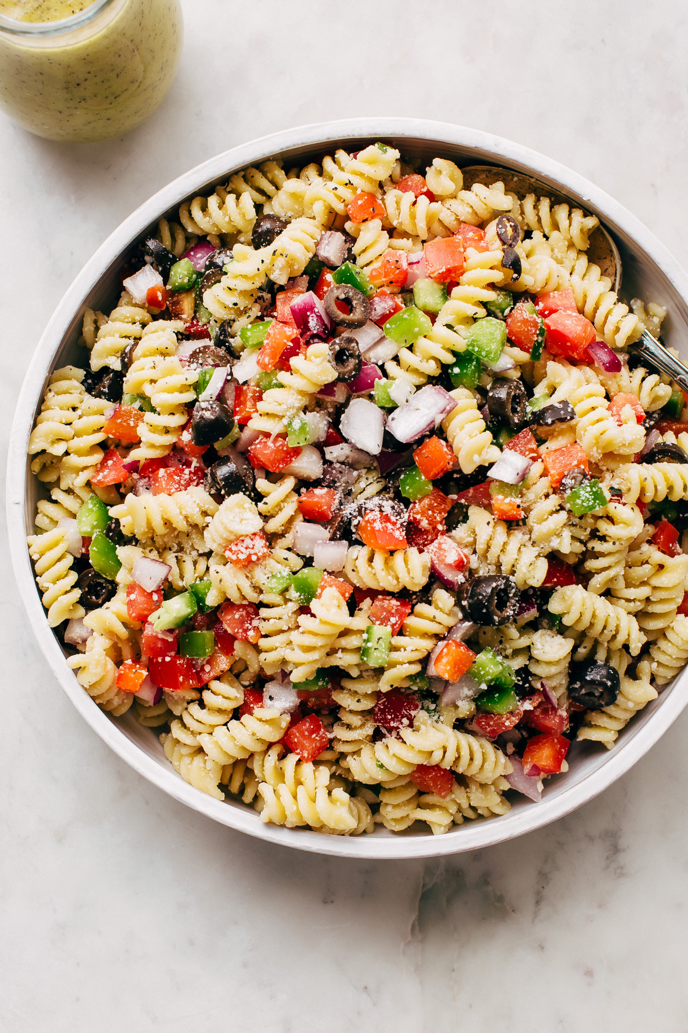 Italian Pasta Salad Recipes Inspirational Easy California Pasta Salad with Italian Dressing Recipe