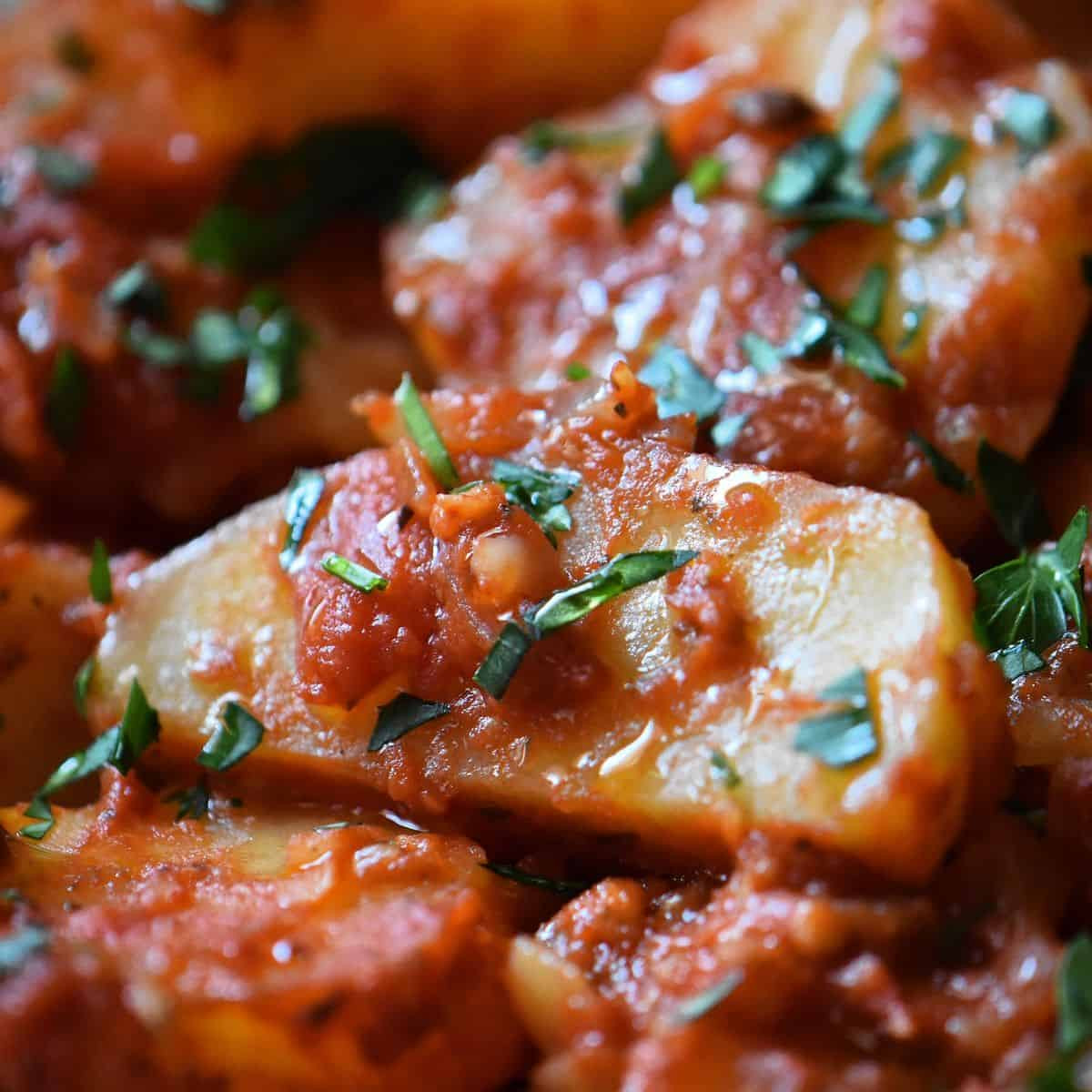 Italian Potato Recipes Fresh Italian Potato Recipe with tomatoes and Ions She Loves