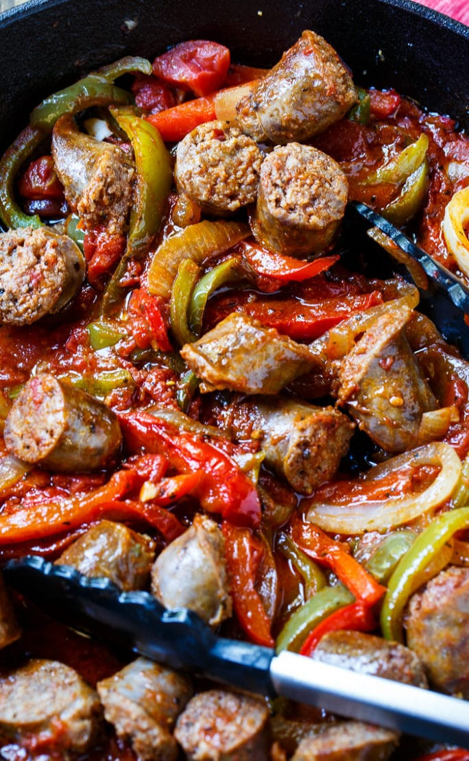 Italian Sausage and Peppers Recipes New Italian Sausage and Peppers Spicy southern Kitchen