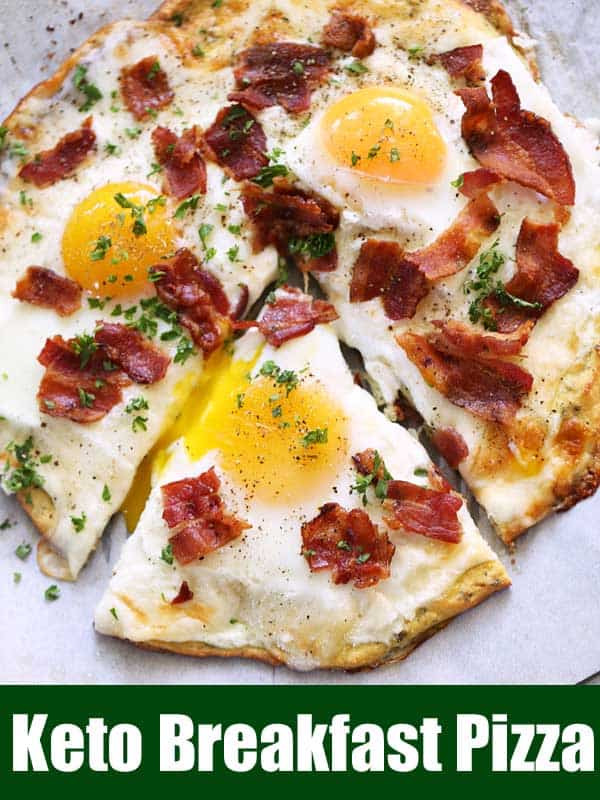Keto Breakfast Pizza Elegant Keto Breakfast Pizza with Eggs and Bacon